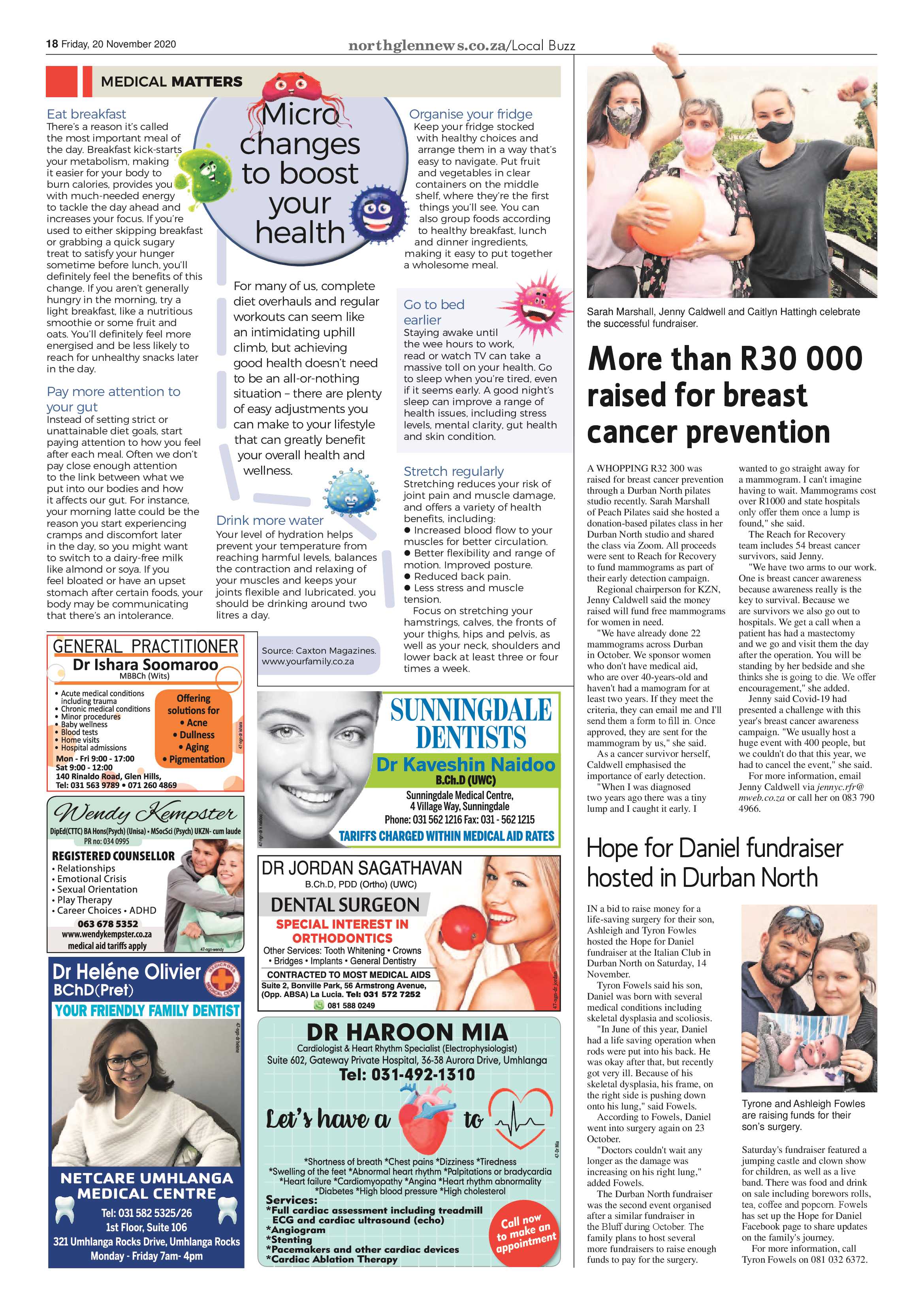 Northglen News 20 November 2020 page 18
