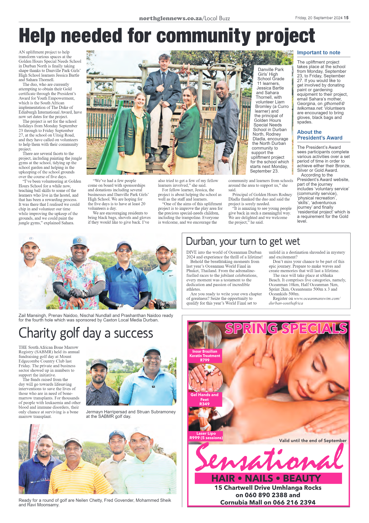 Northglen News 20 September 2024 page 15