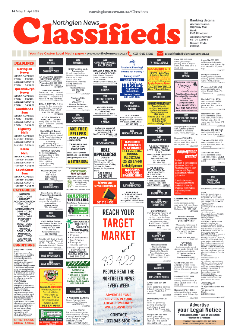 Northglen News 21 April 2023 page 14