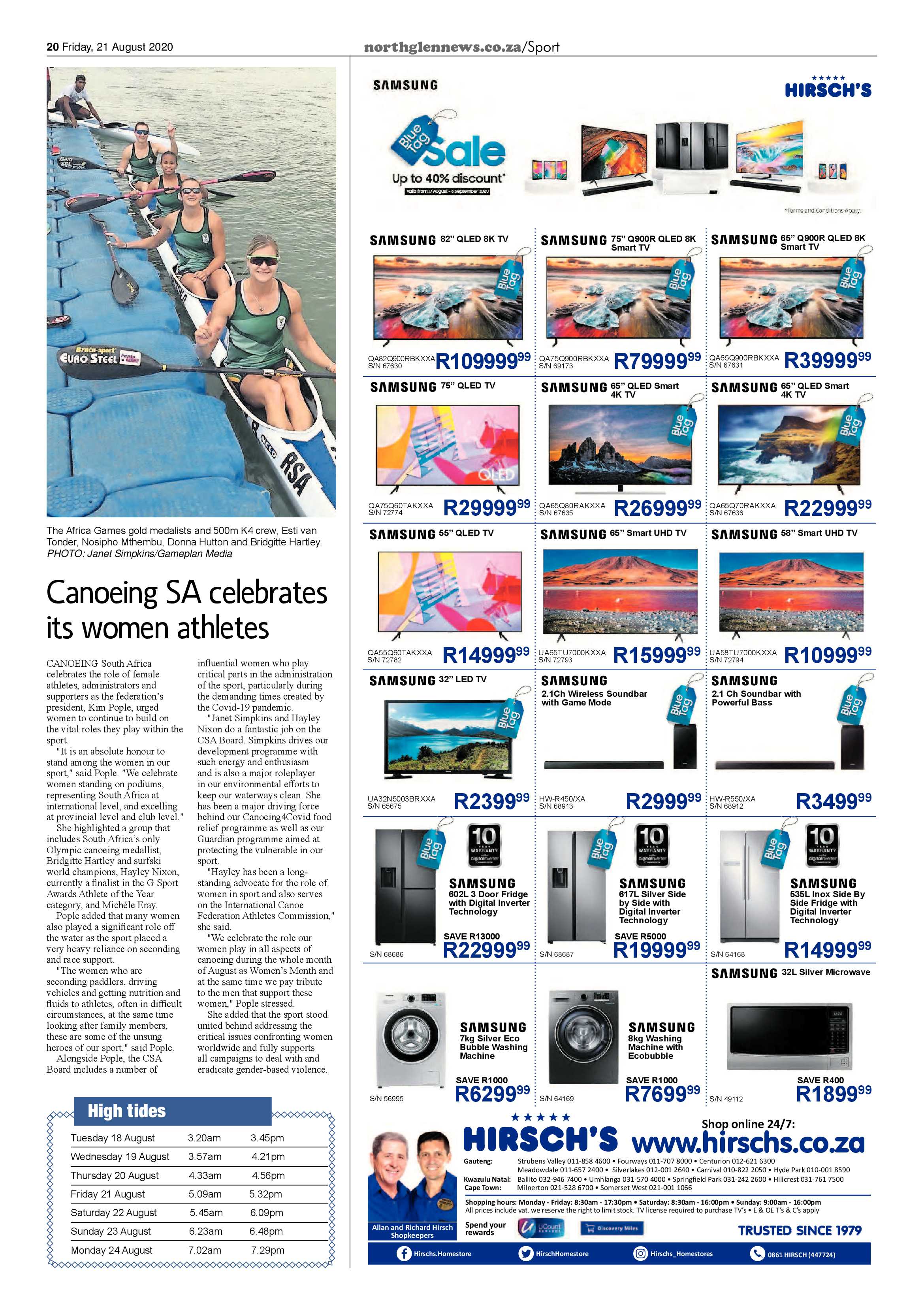 Northglen News 21 August 2020 page 20