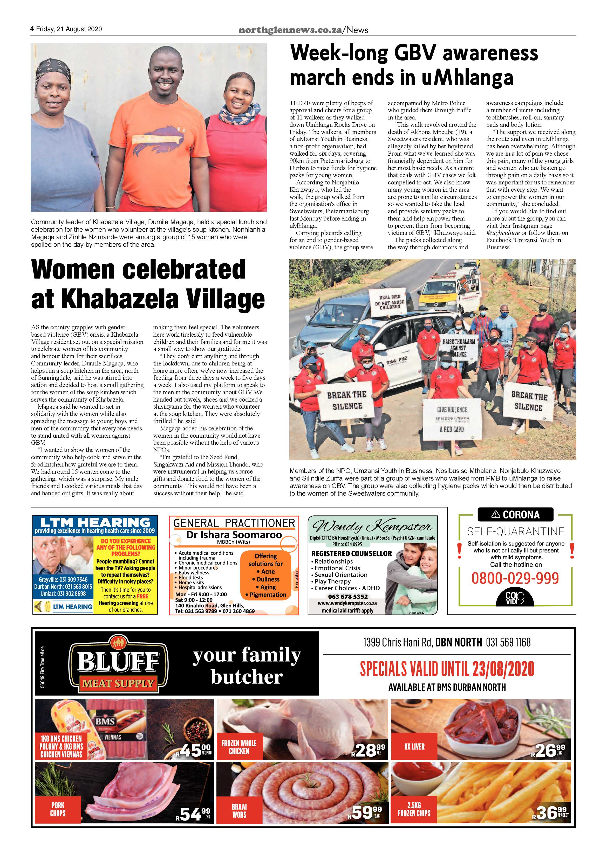 Northglen News 21 August 2020 page 4