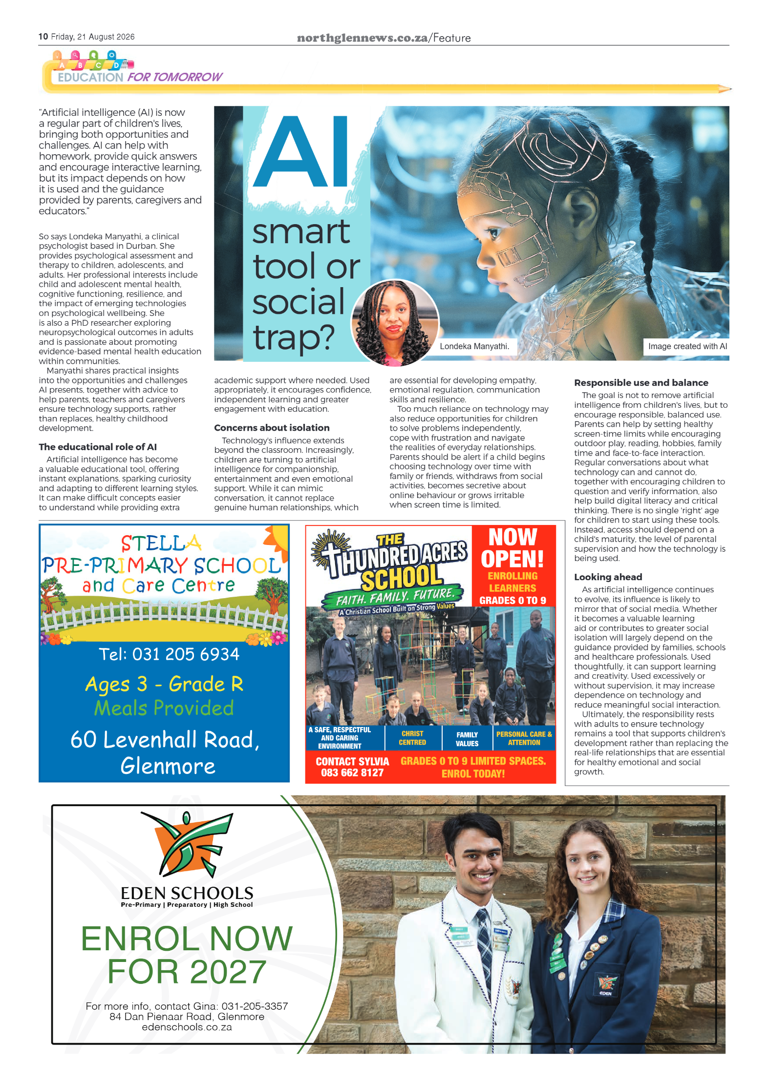 Northglen News 21 August 2026 page 10