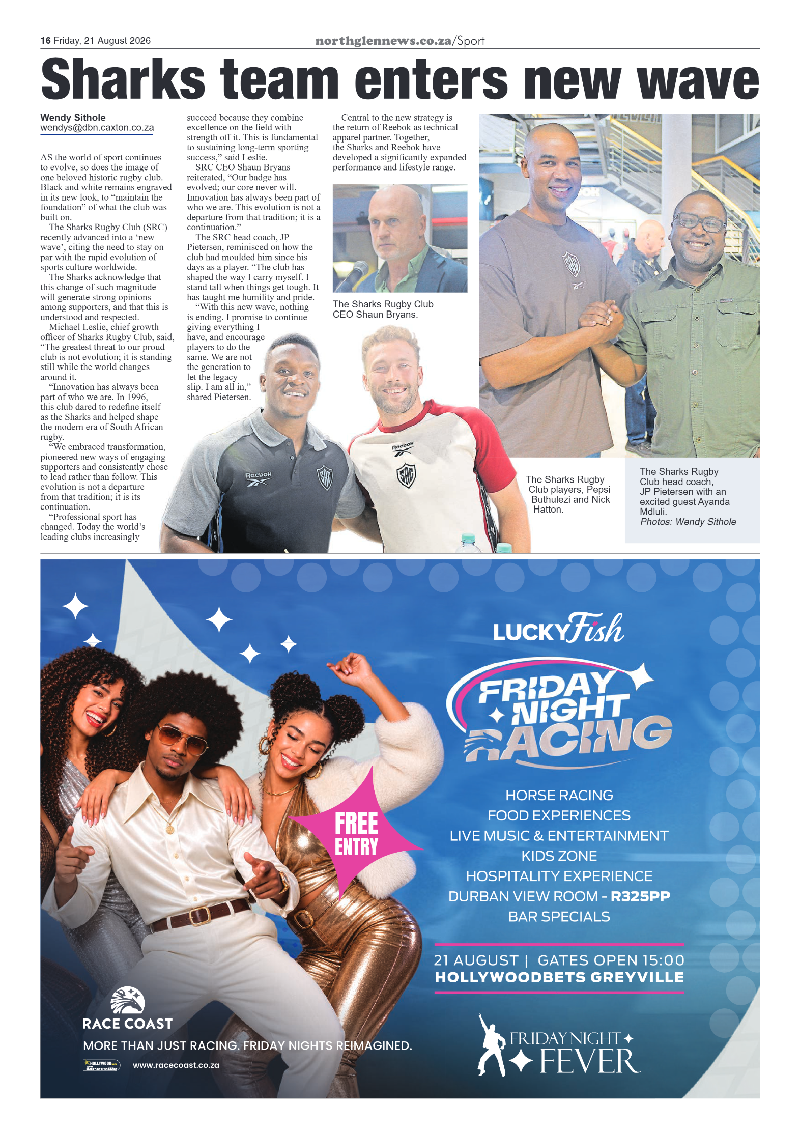 Northglen News 21 August 2026 page 16