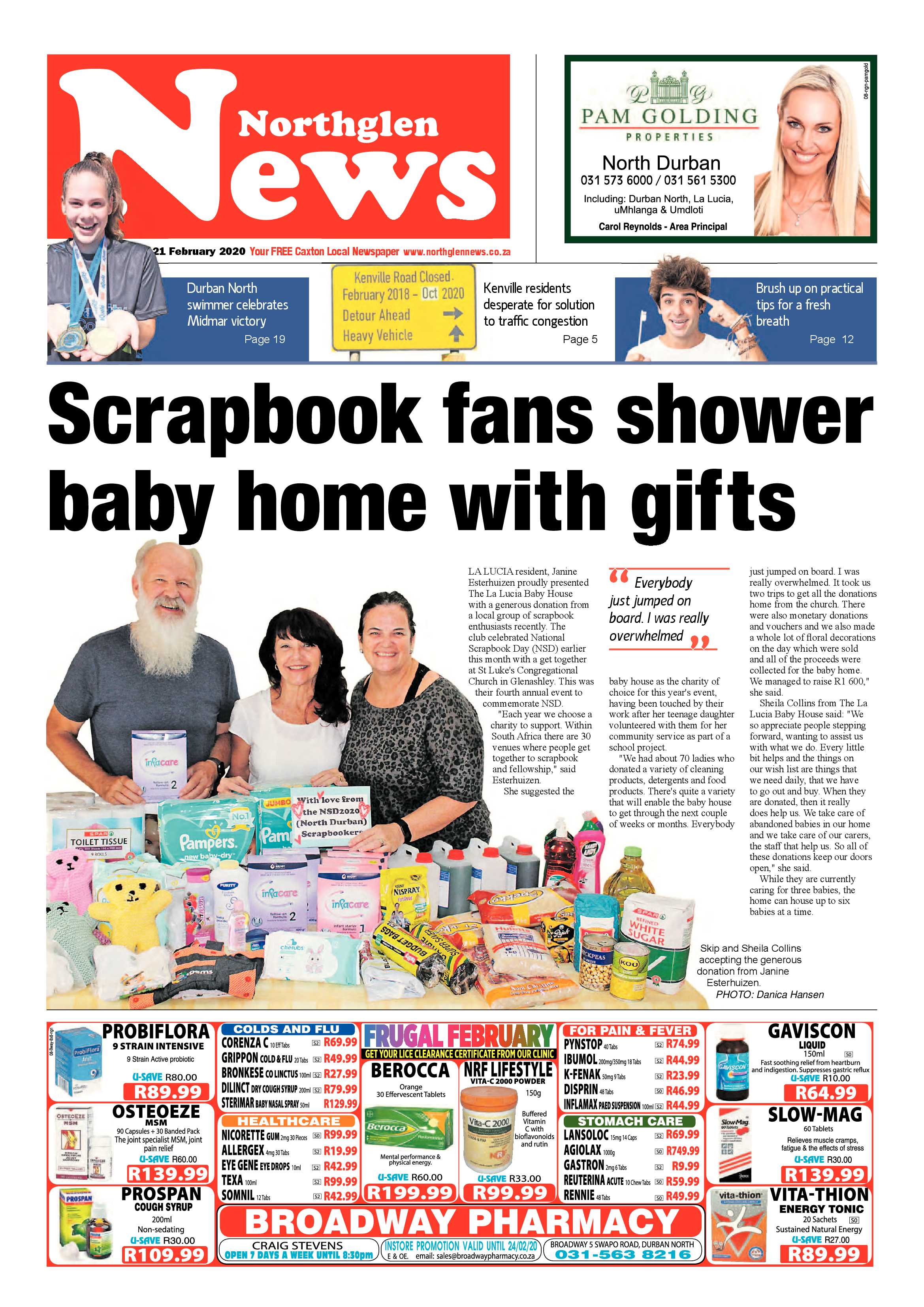 Northglen News 21 February 2020 page 1