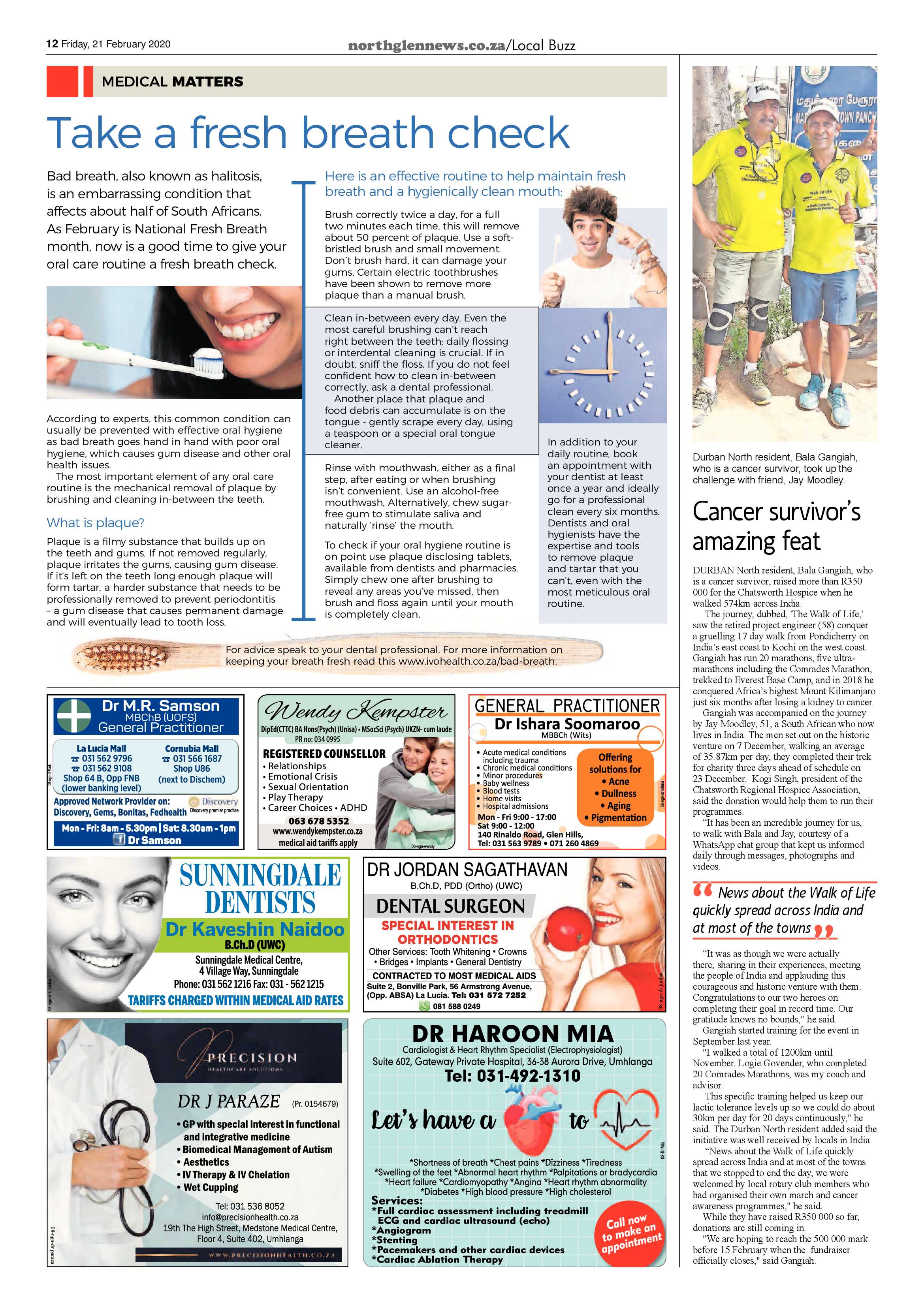 Northglen News 21 February 2020 page 12
