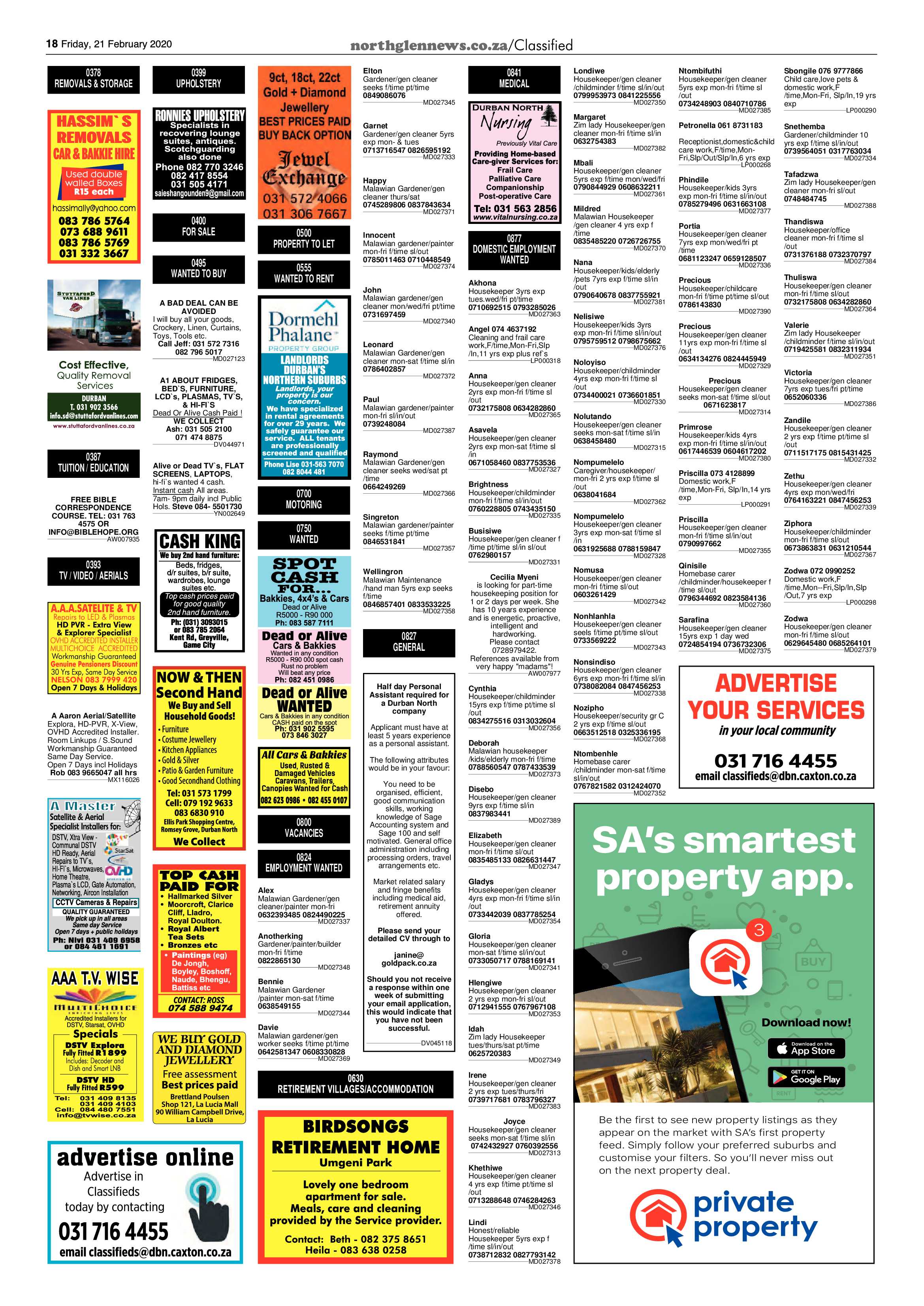 Northglen News 21 February 2020 page 18