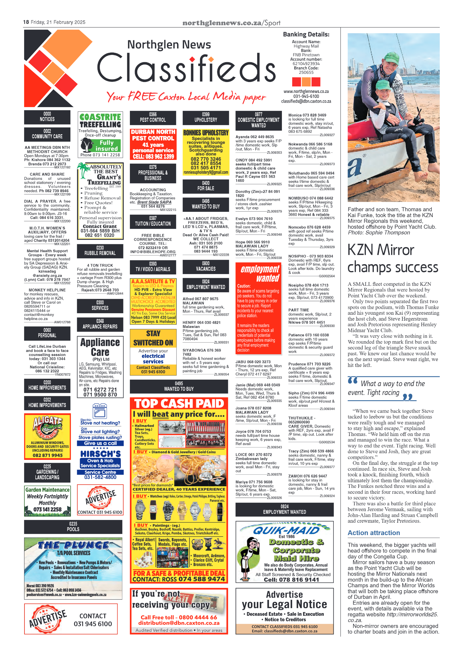 Northglen News 21 February 2025 page 18