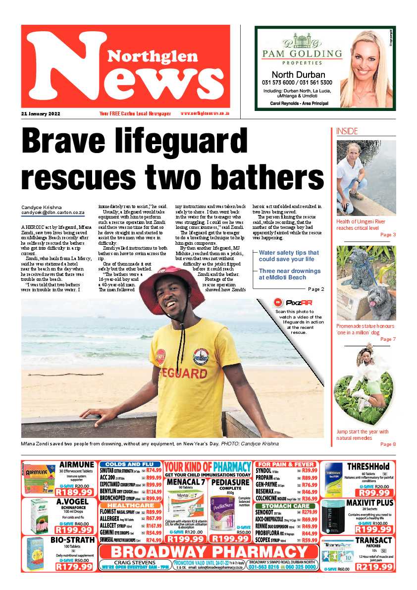 Northglen News 21 January 2022 page 1