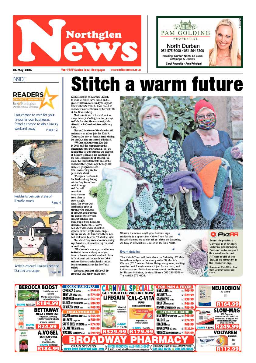 Northglen News 21 May 2021 page 1