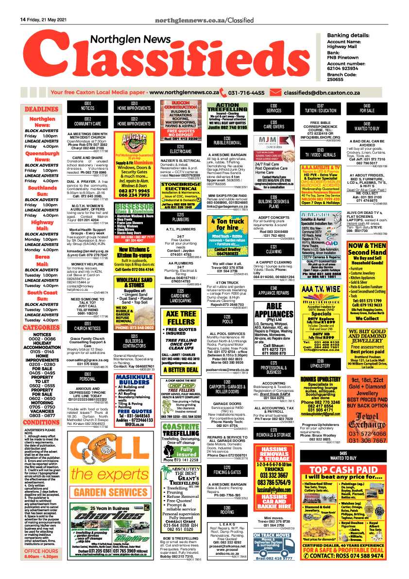 Northglen News 21 May 2021 page 14