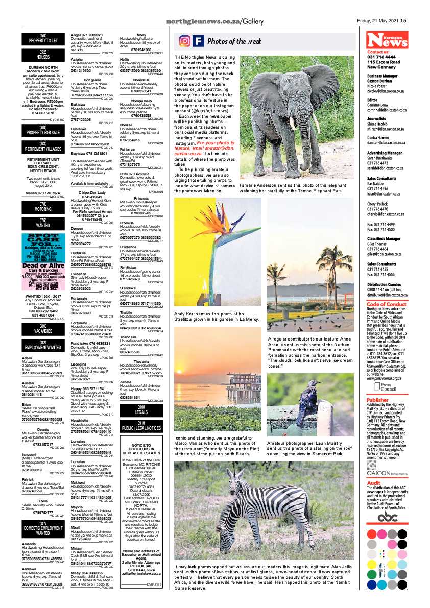 Northglen News 21 May 2021 page 15