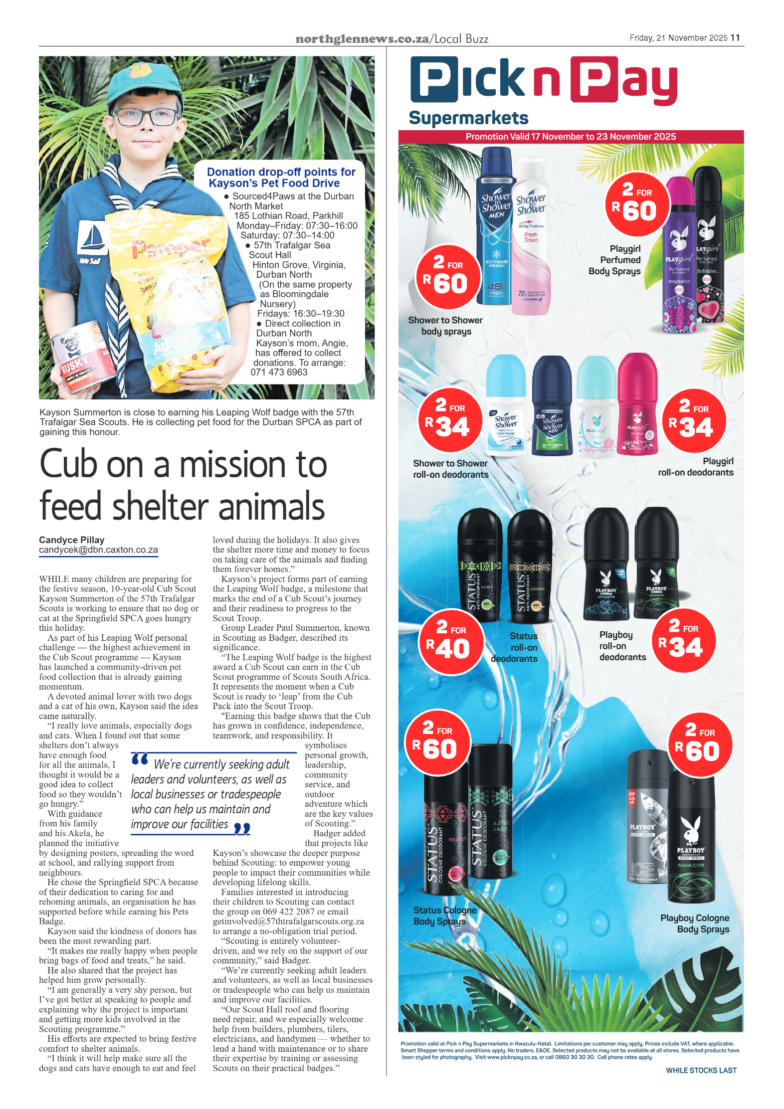 Northglen News 21 November 2025 page 11
