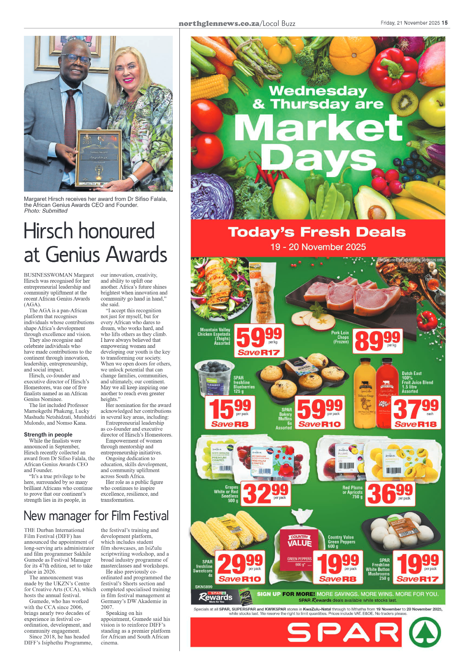 Northglen News 21 November 2025 page 15