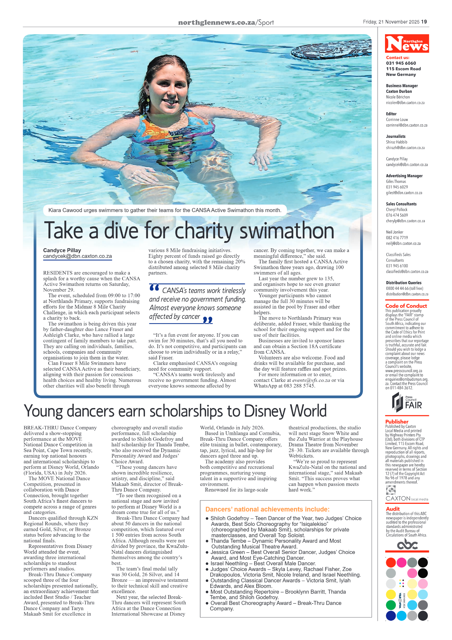 Northglen News 21 November 2025 page 19