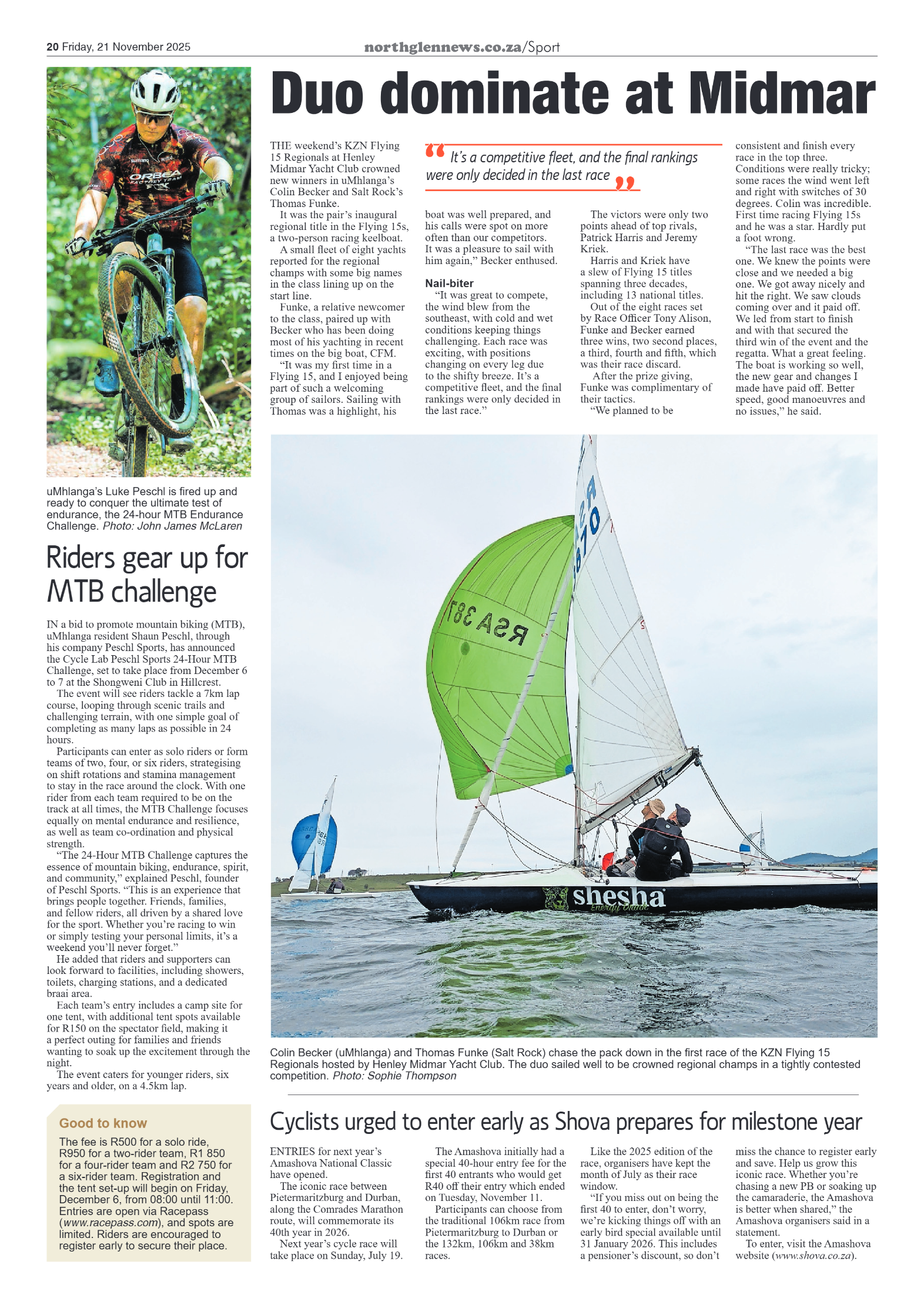 Northglen News 21 November 2025 page 20