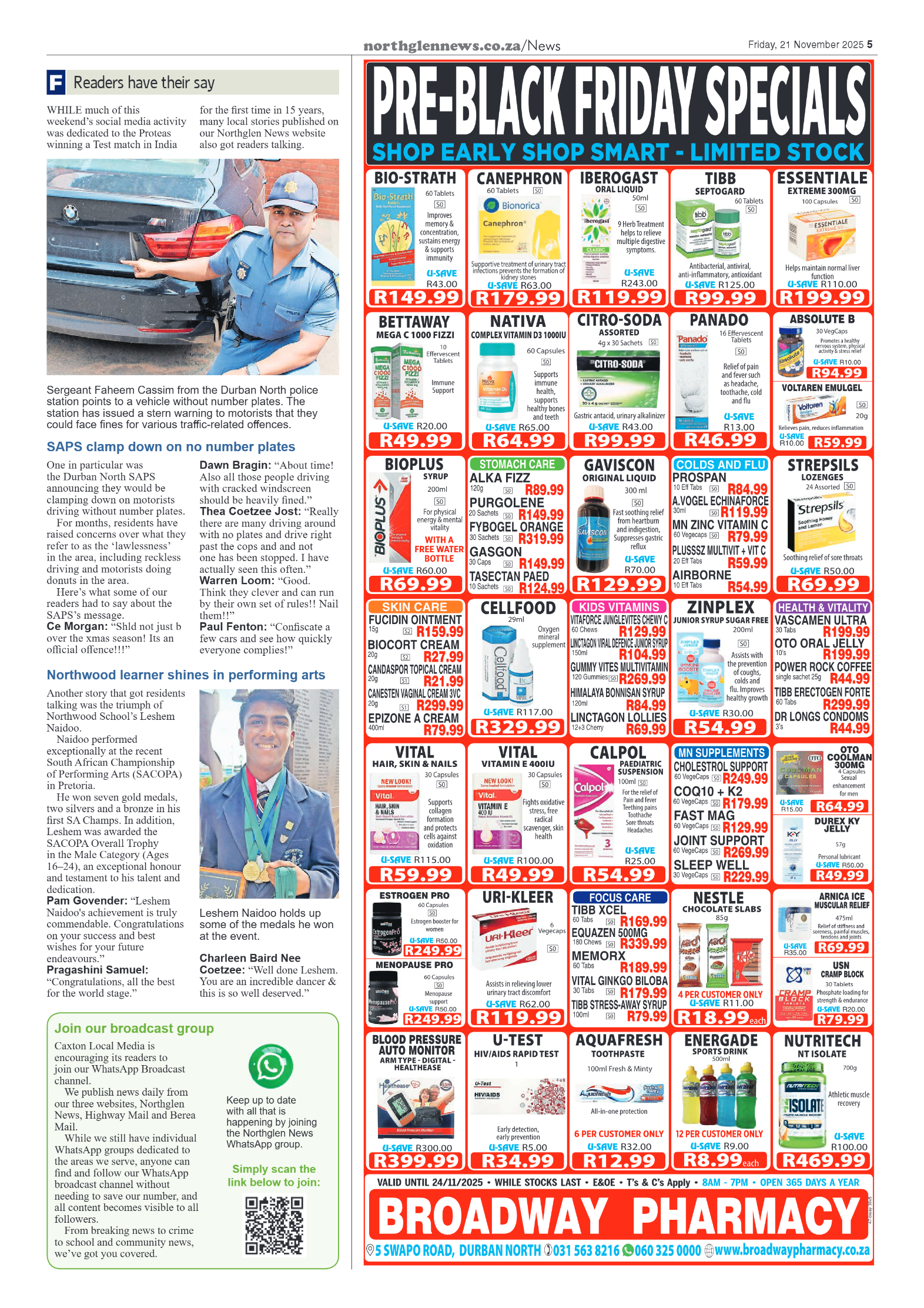 Northglen News 21 November 2025 page 5