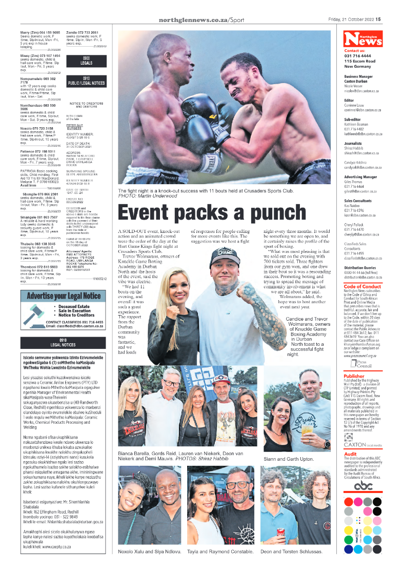 Northglen News 21 October 2022 page 15