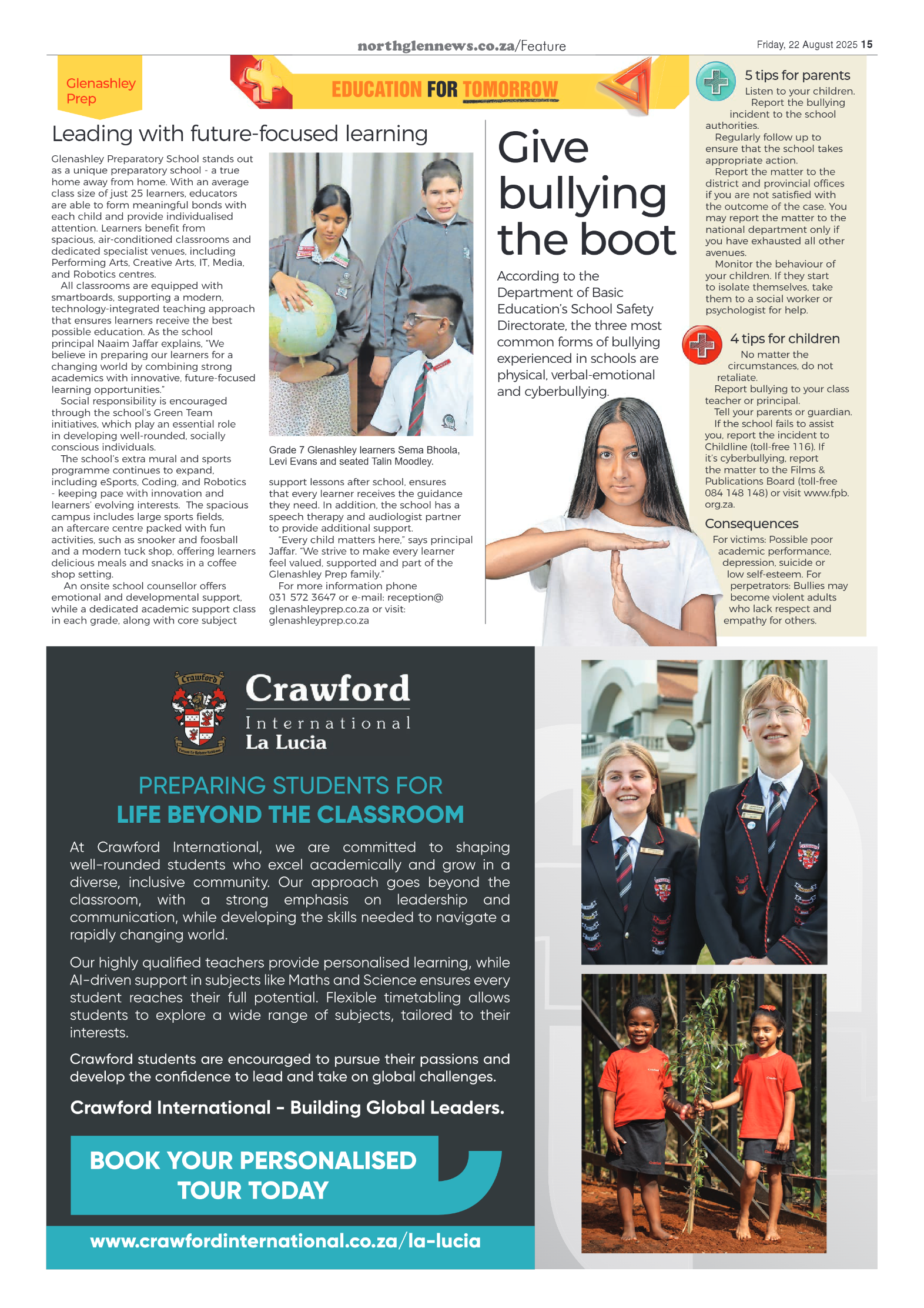 Northglen News 22 August 2025 page 15