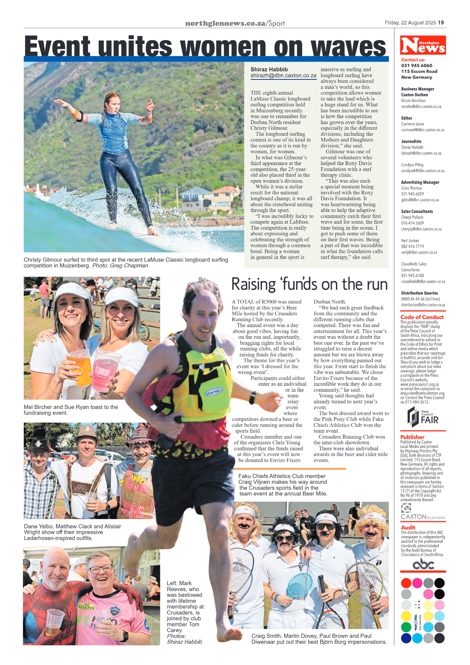 Northglen News 22 August 2025 page 19