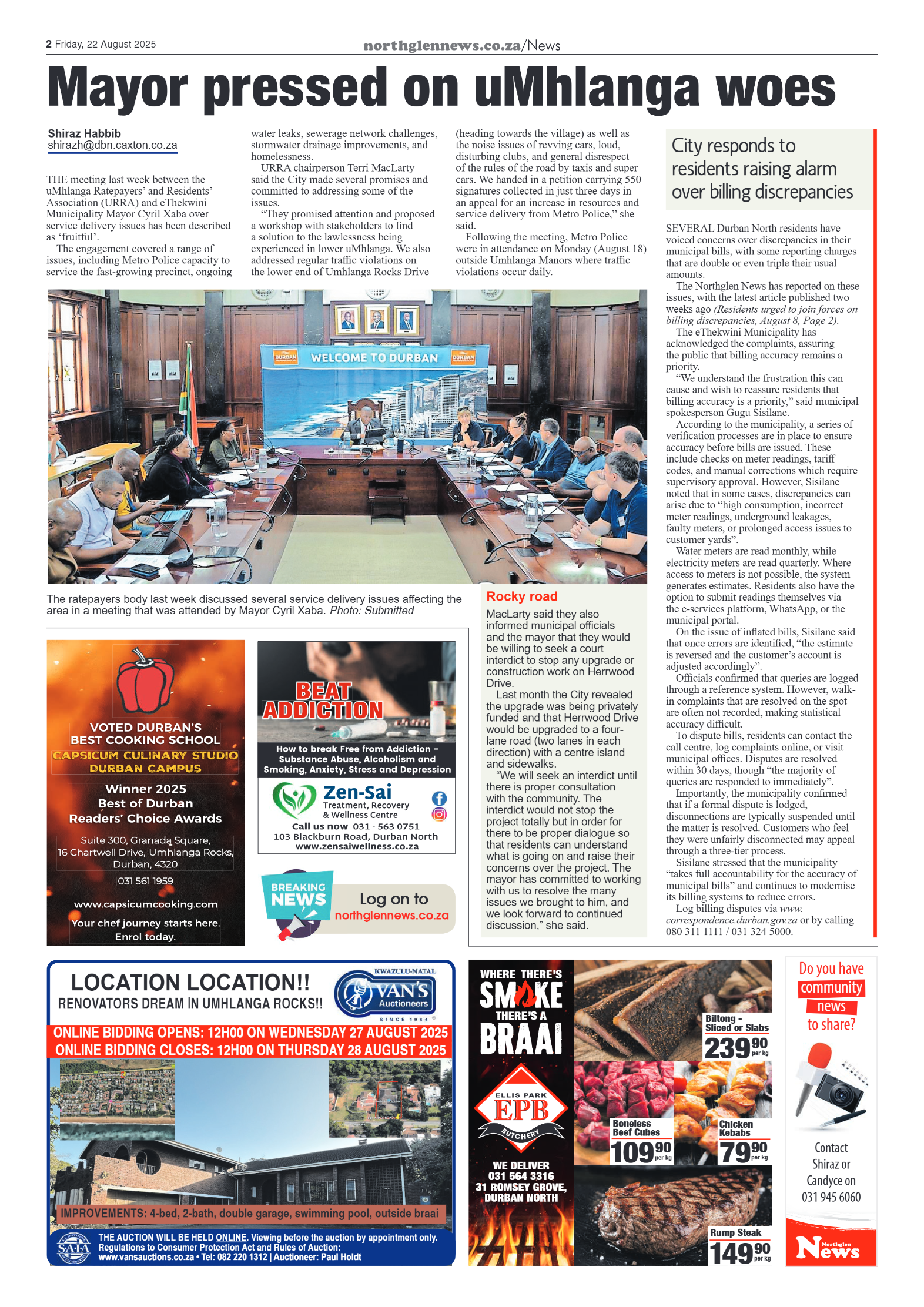 Northglen News 22 August 2025 page 2