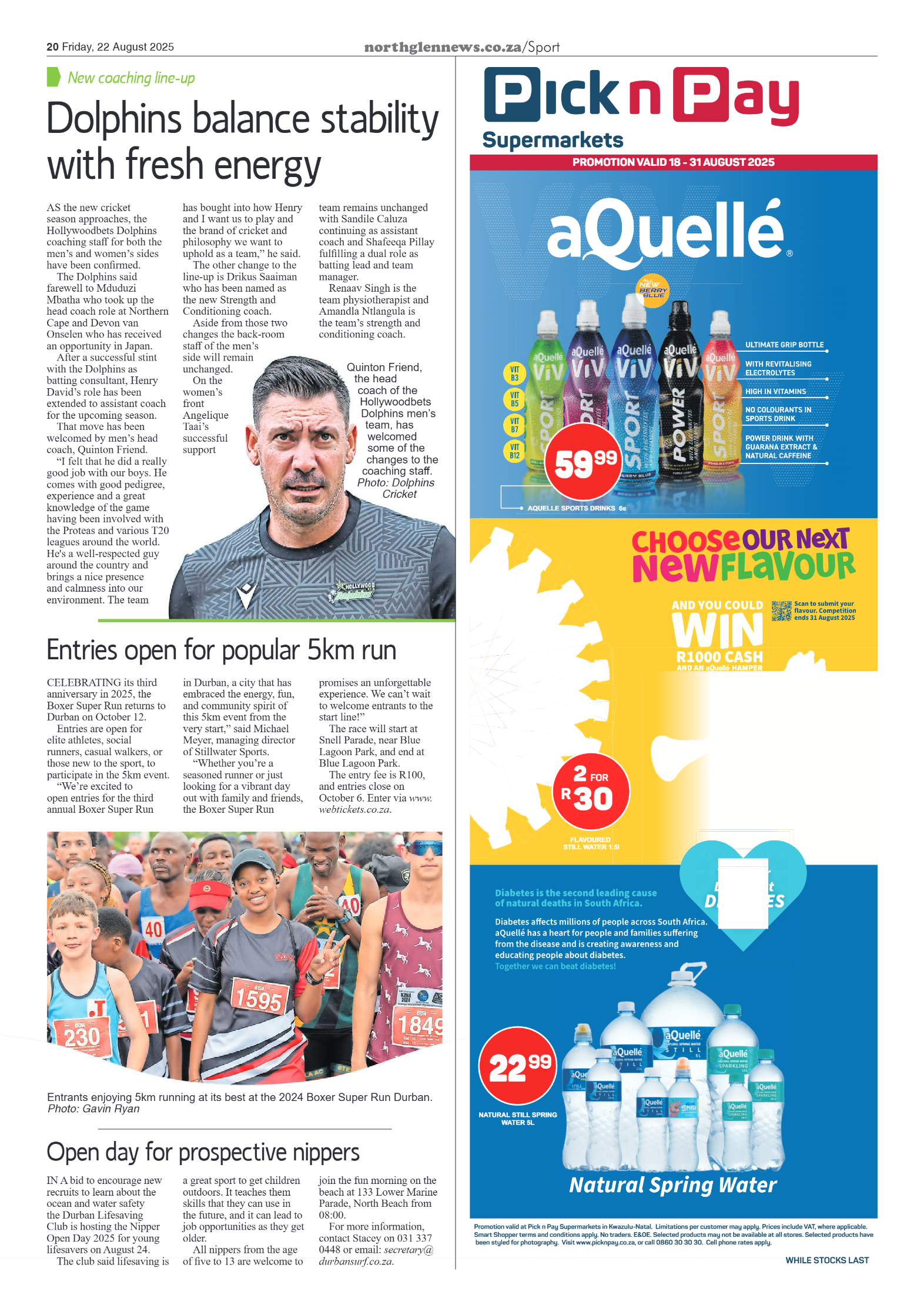 Northglen News 22 August 2025 page 20