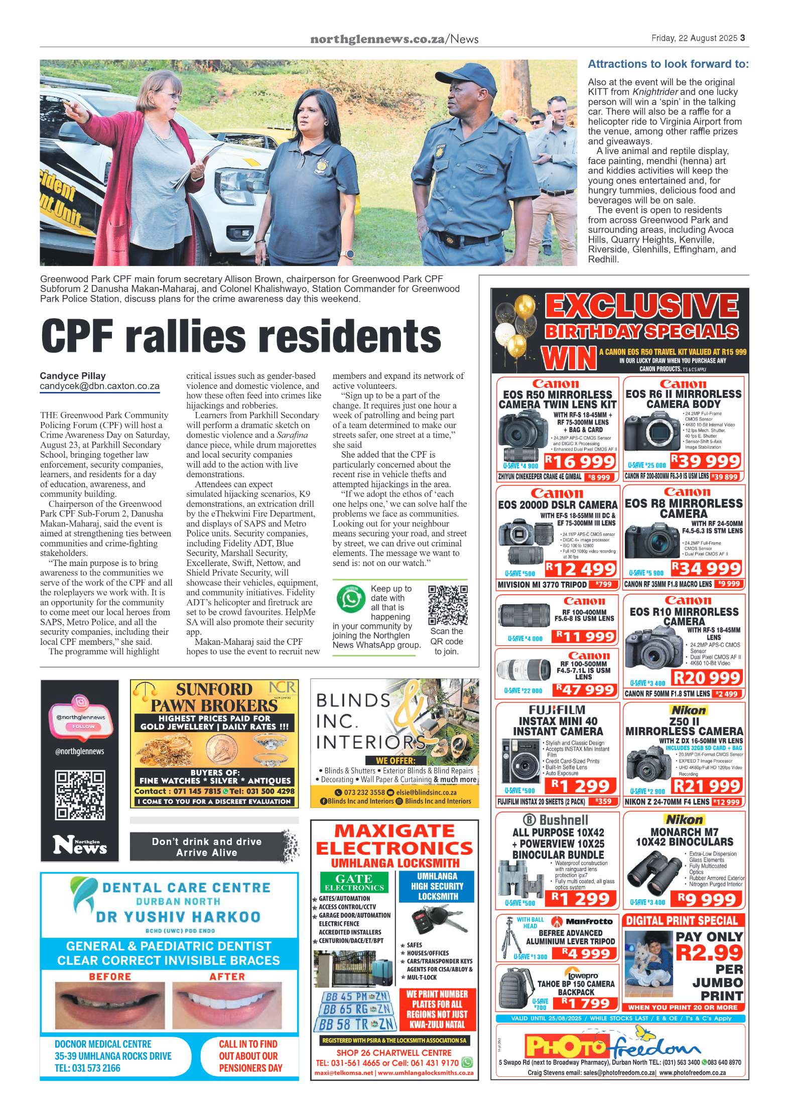 Northglen News 22 August 2025 page 3
