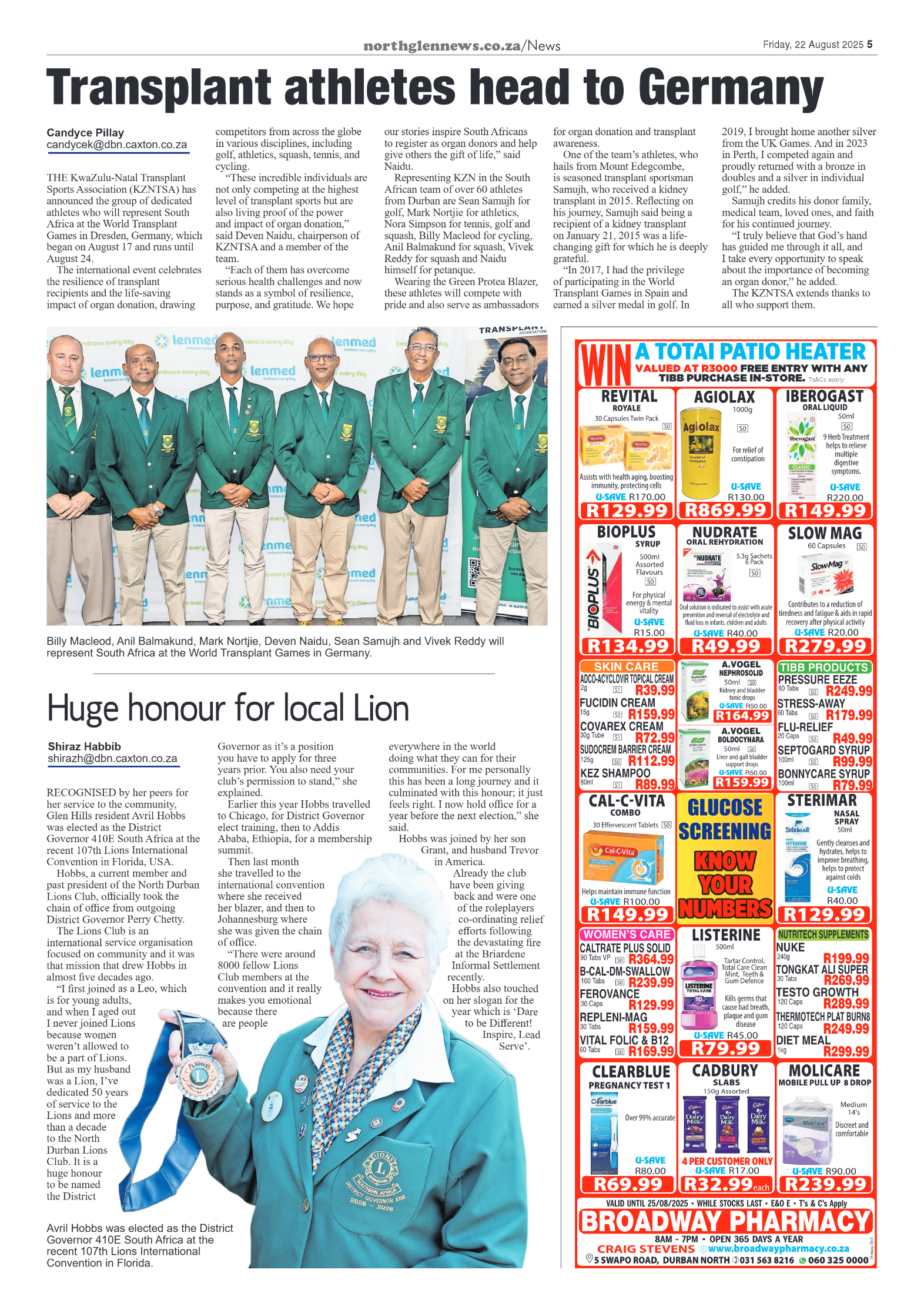 Northglen News 22 August 2025 page 5