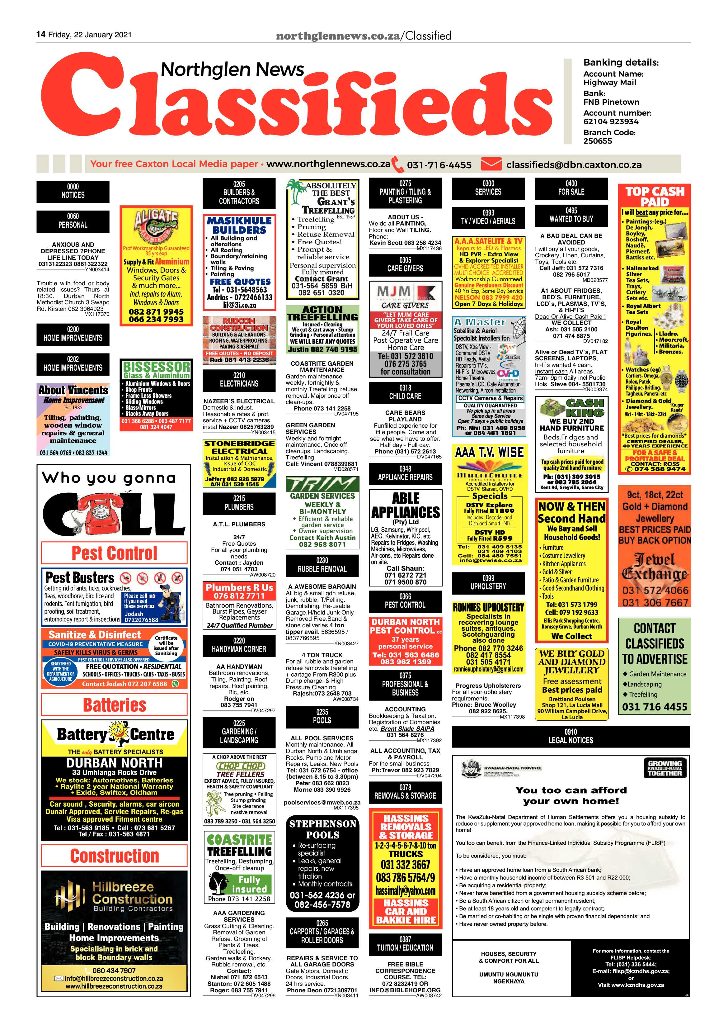 Northglen News 22 January 2021 page 14