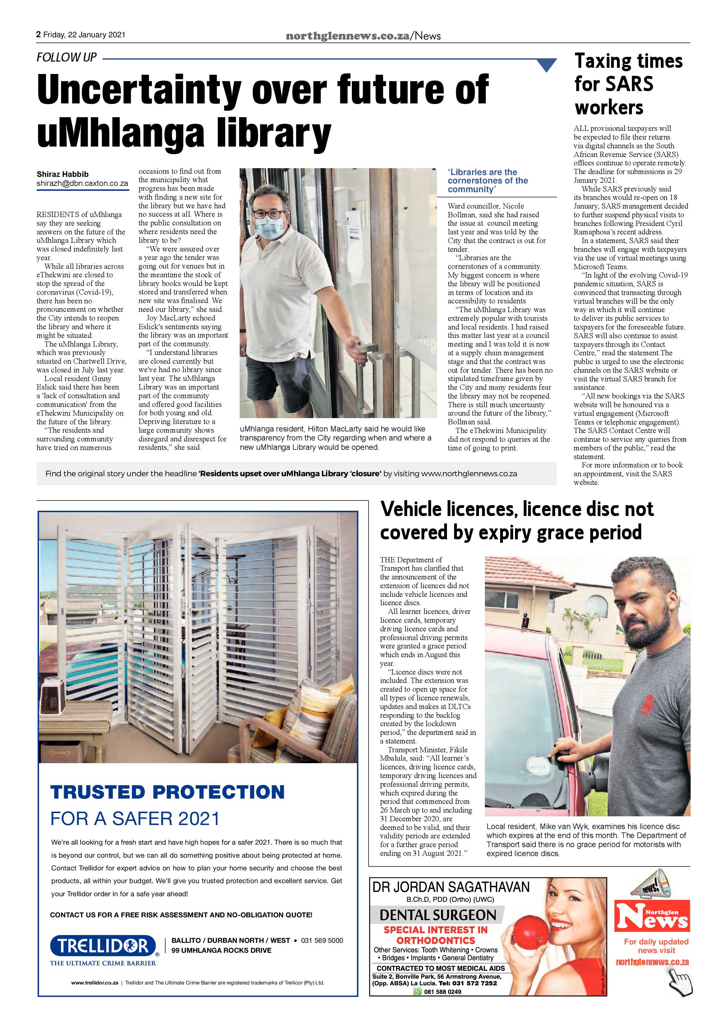 Northglen News 22 January 2021 page 2