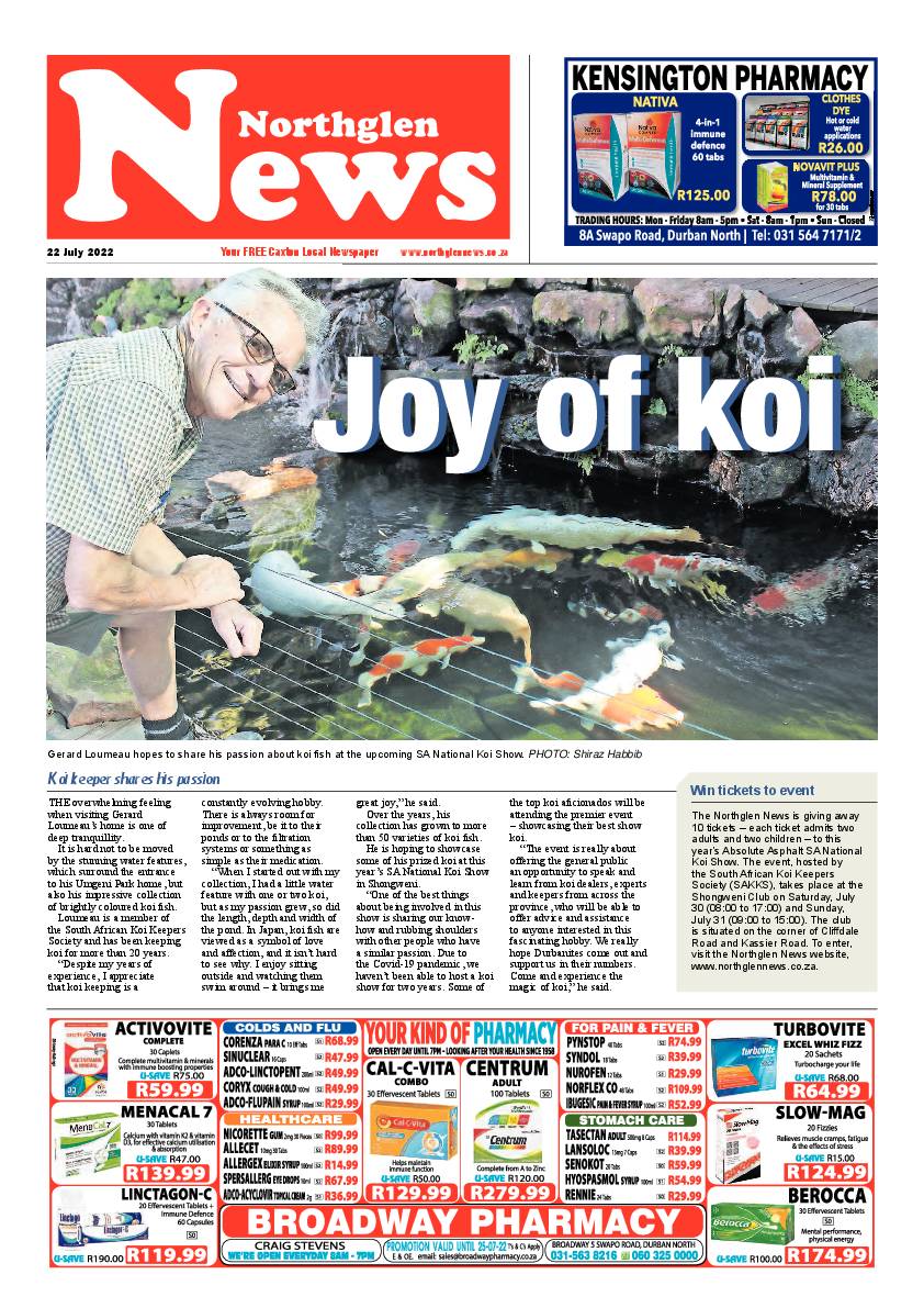 Northglen News 22 July 2022 page 1