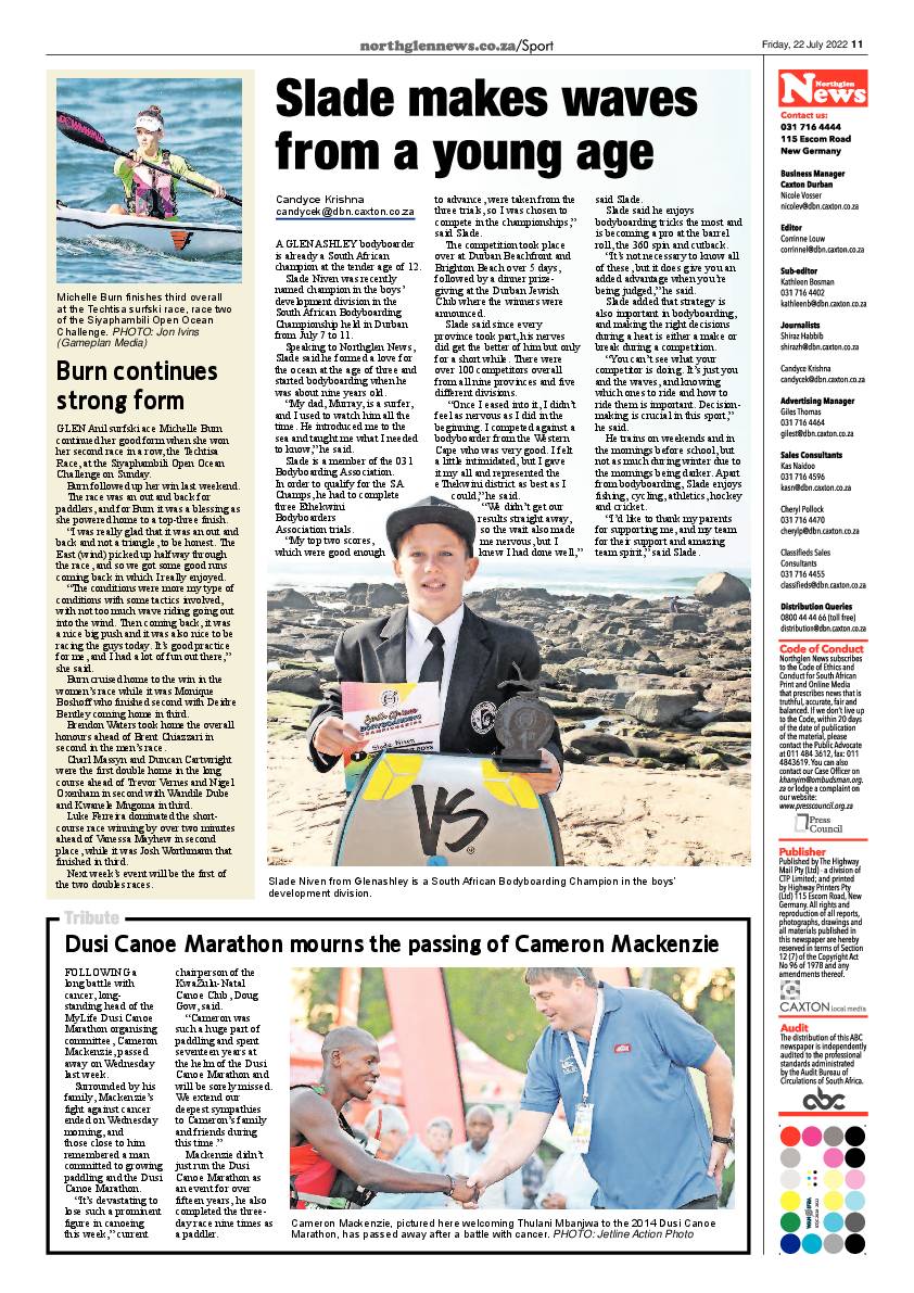 Northglen News 22 July 2022 page 11