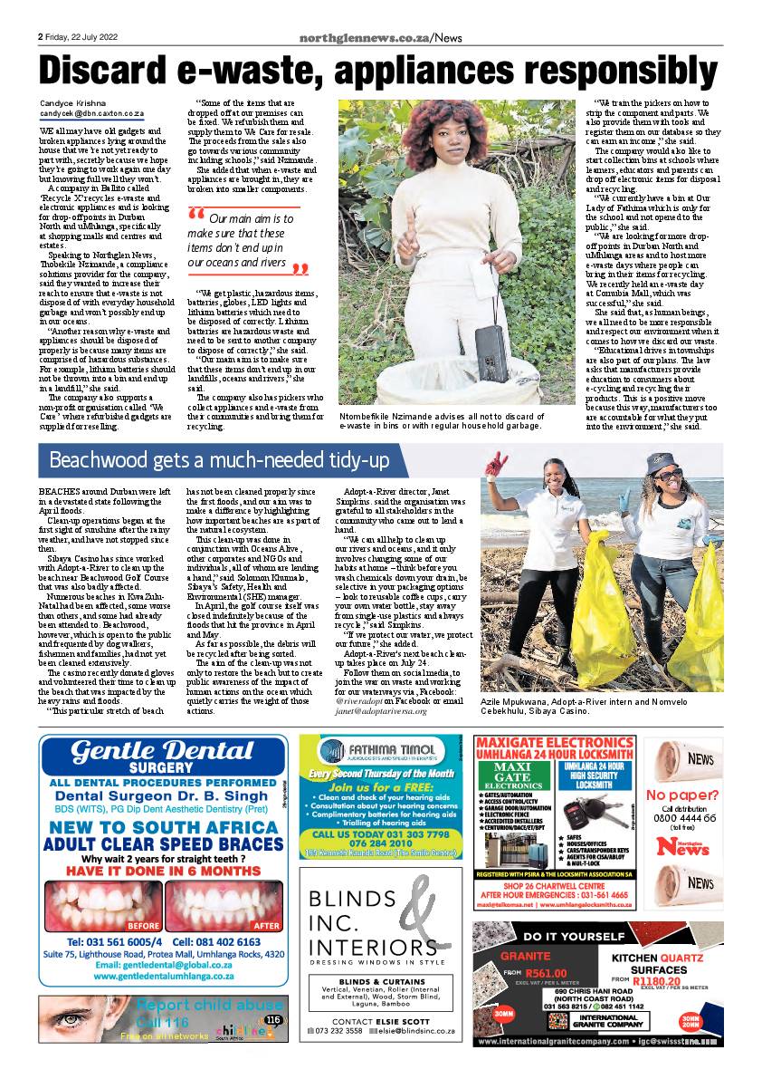 Northglen News 22 July 2022 page 2