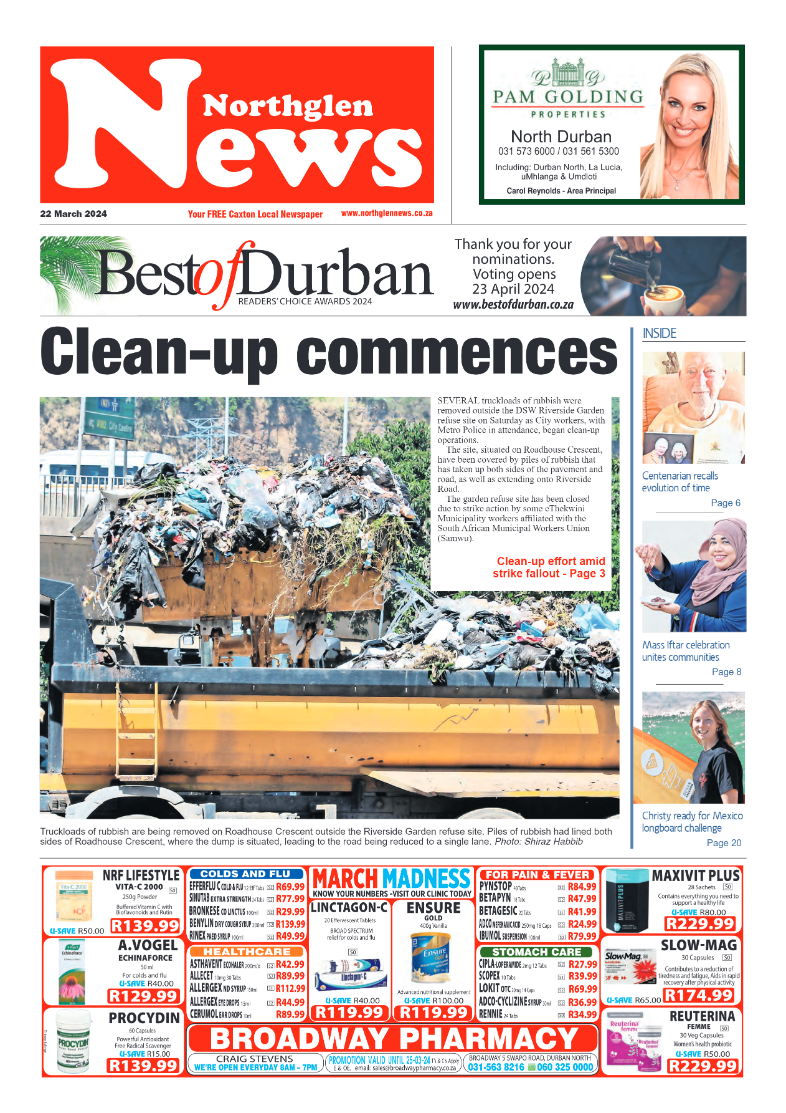 Northglen News 22 March 2024 page 1