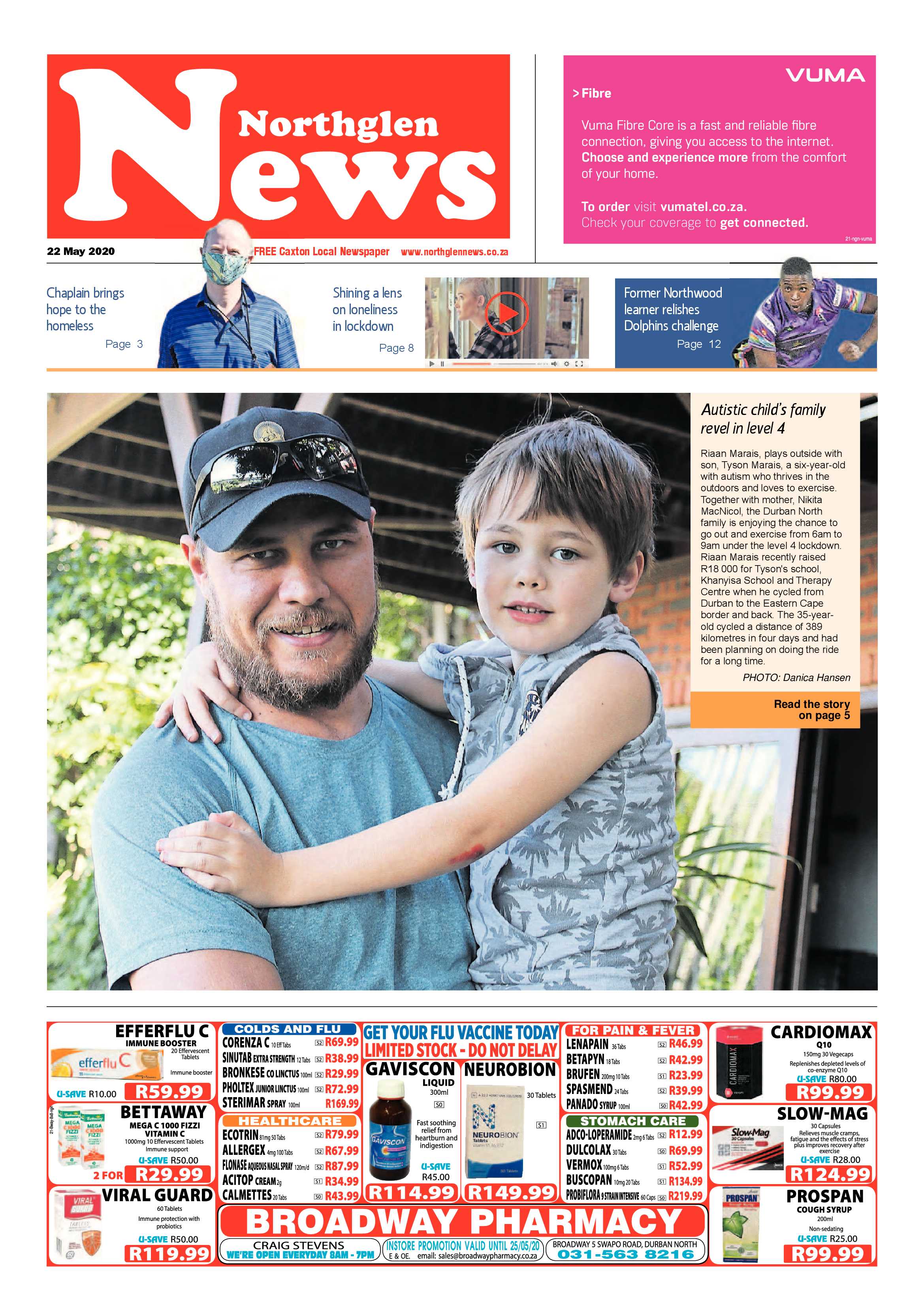 Northglen News 22 May 2020 page 1