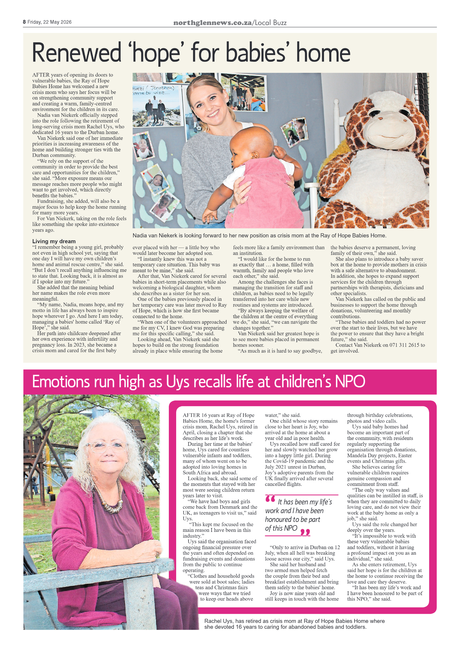 Northglen News 22 May 2026 page 8