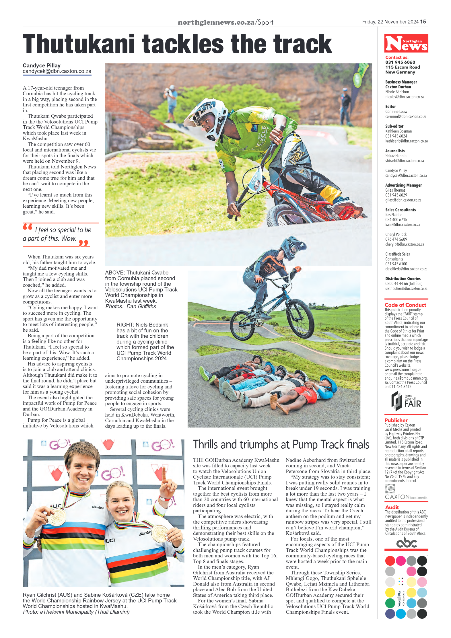 Northglen News 22 November 2024 page 15