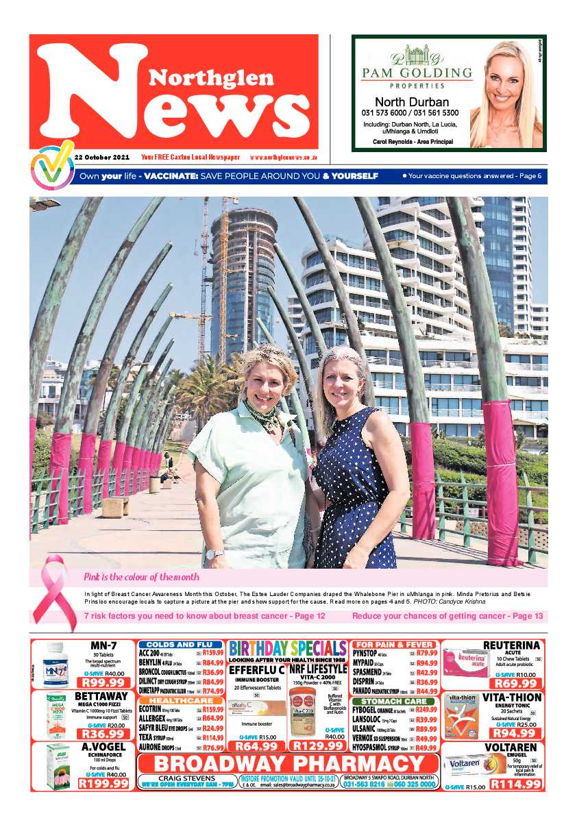 Northglen News 22 October 2021 page 1