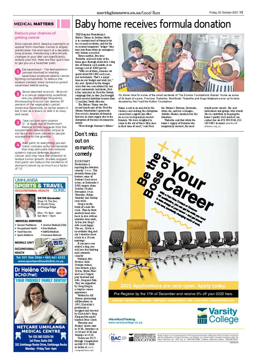 Northglen News 22 October 2021 page 13