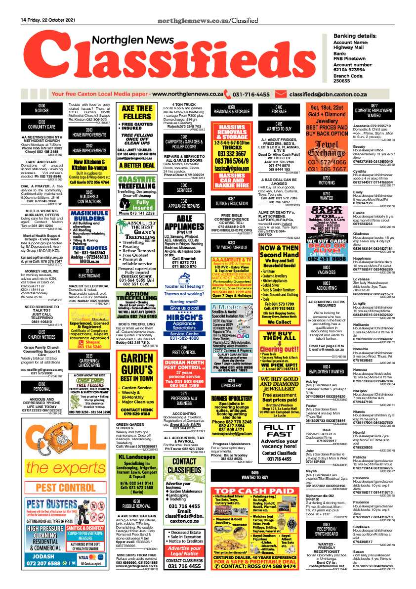 Northglen News 22 October 2021 page 14
