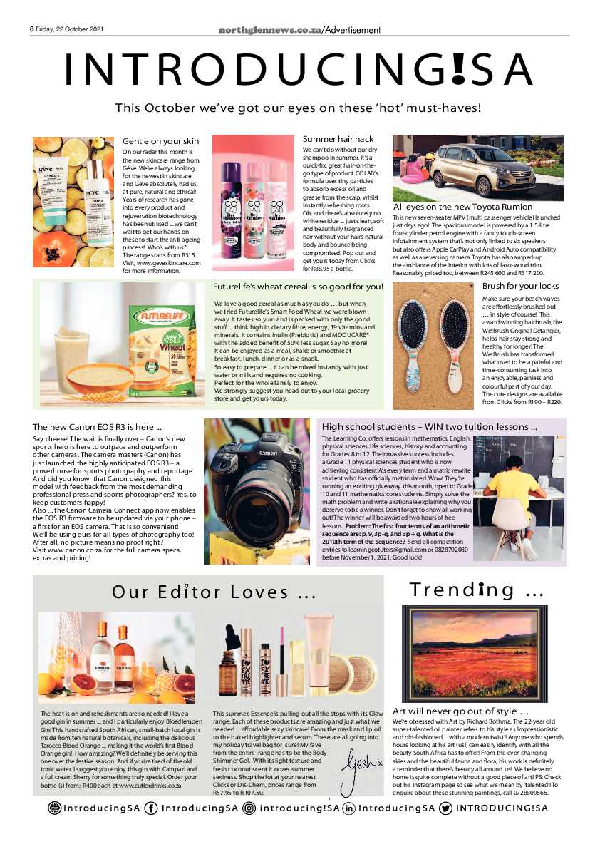 Northglen News 22 October 2021 page 8