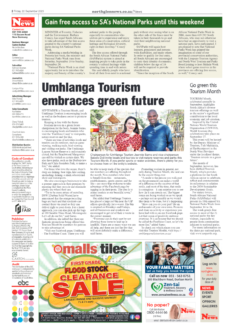 Northglen News 22 September 2023 page 2