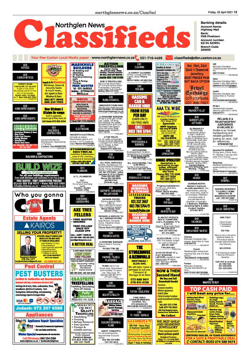 Northglen News 23 April 2021 page 13