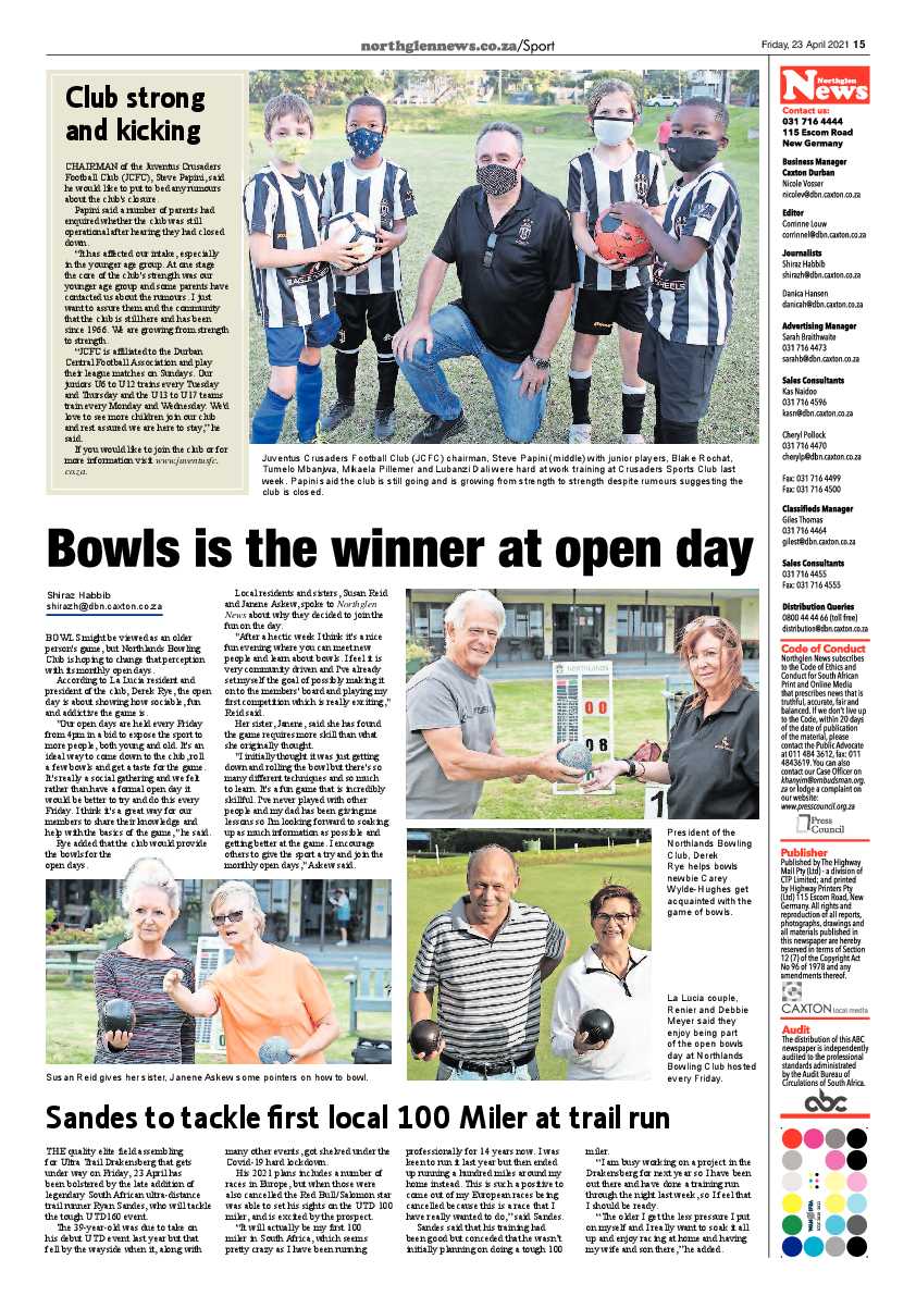 Northglen News 23 April 2021 page 15