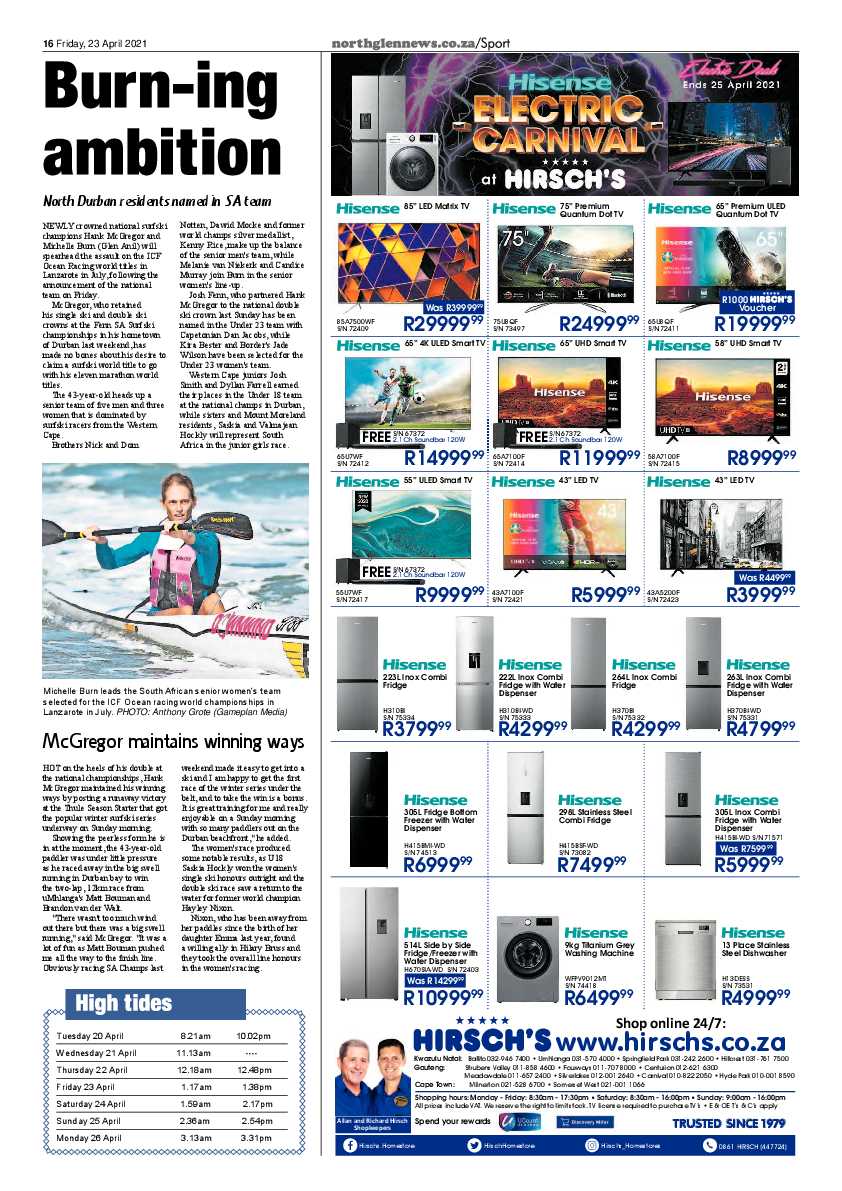 Northglen News 23 April 2021 page 16