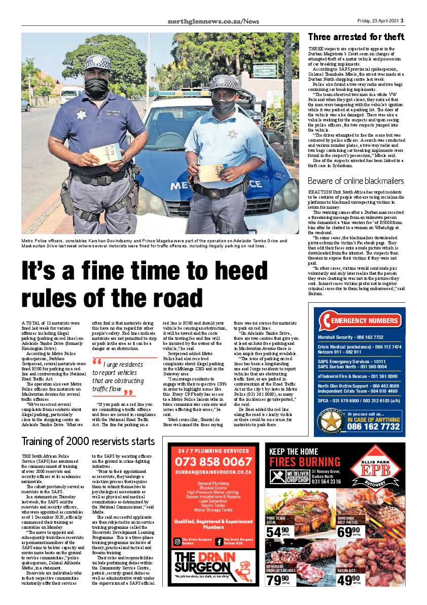 Northglen News 23 April 2021 page 3
