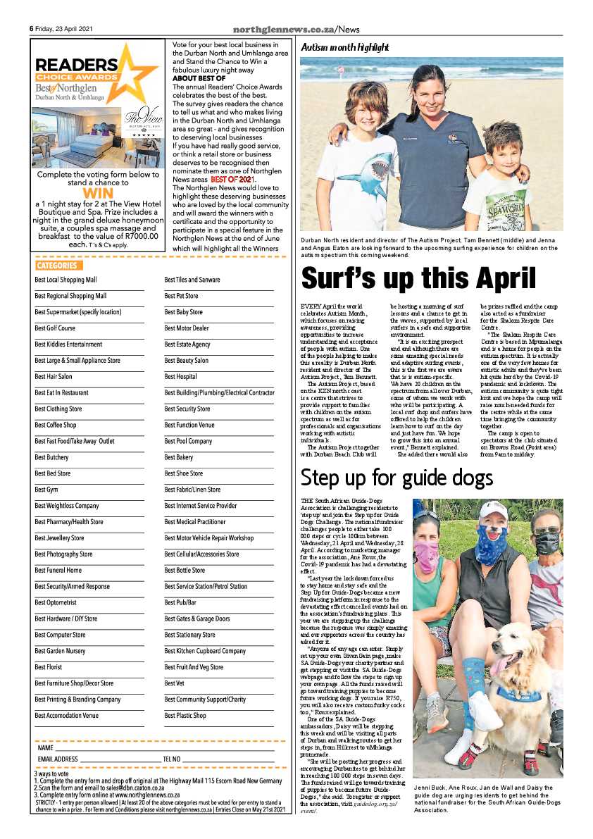 Northglen News 23 April 2021 page 6