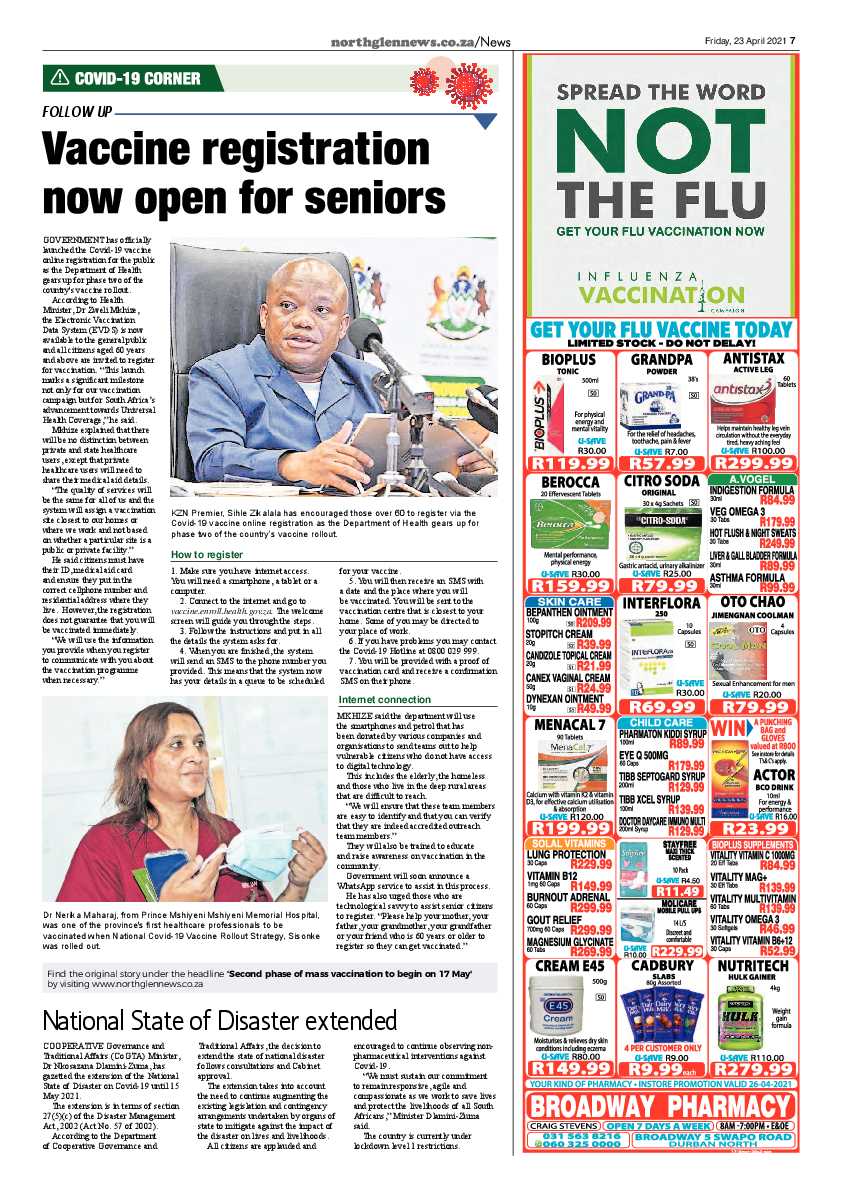 Northglen News 23 April 2021 page 7