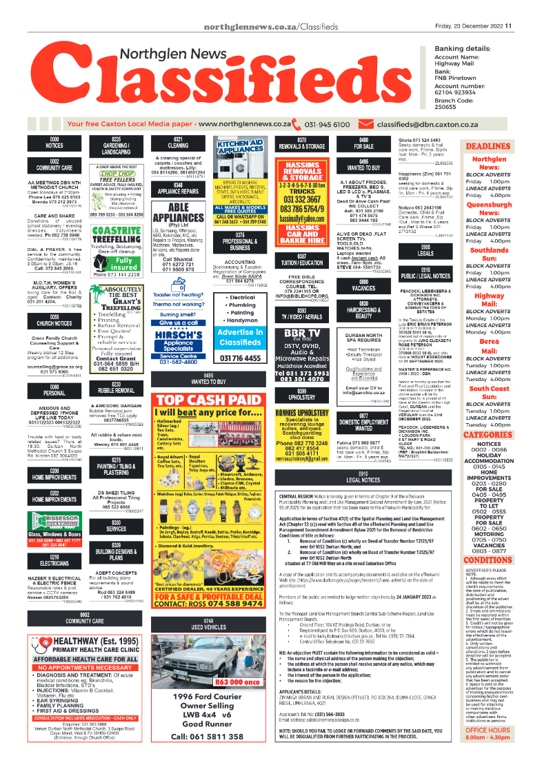 Northglen News 23 December 2022 page 11