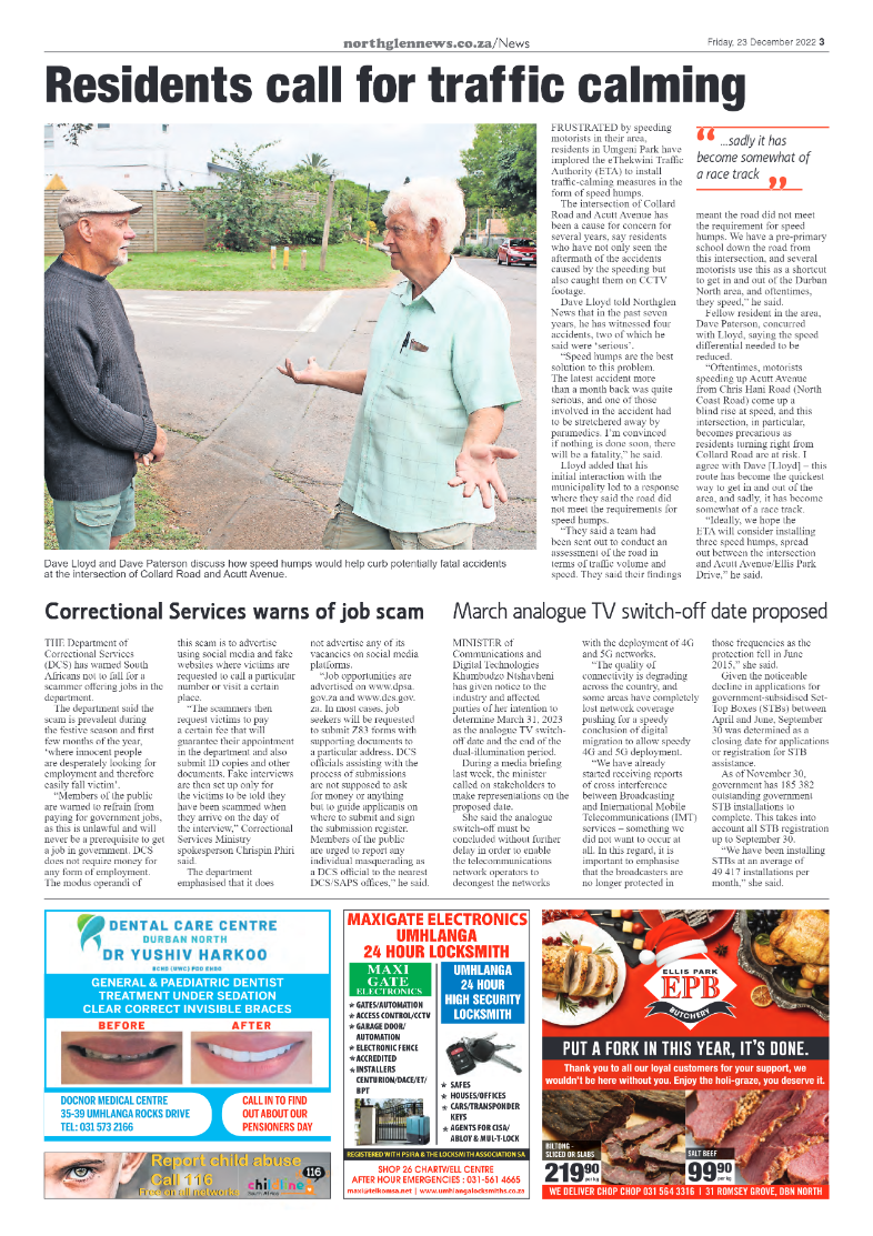 Northglen News 23 December 2022 page 3