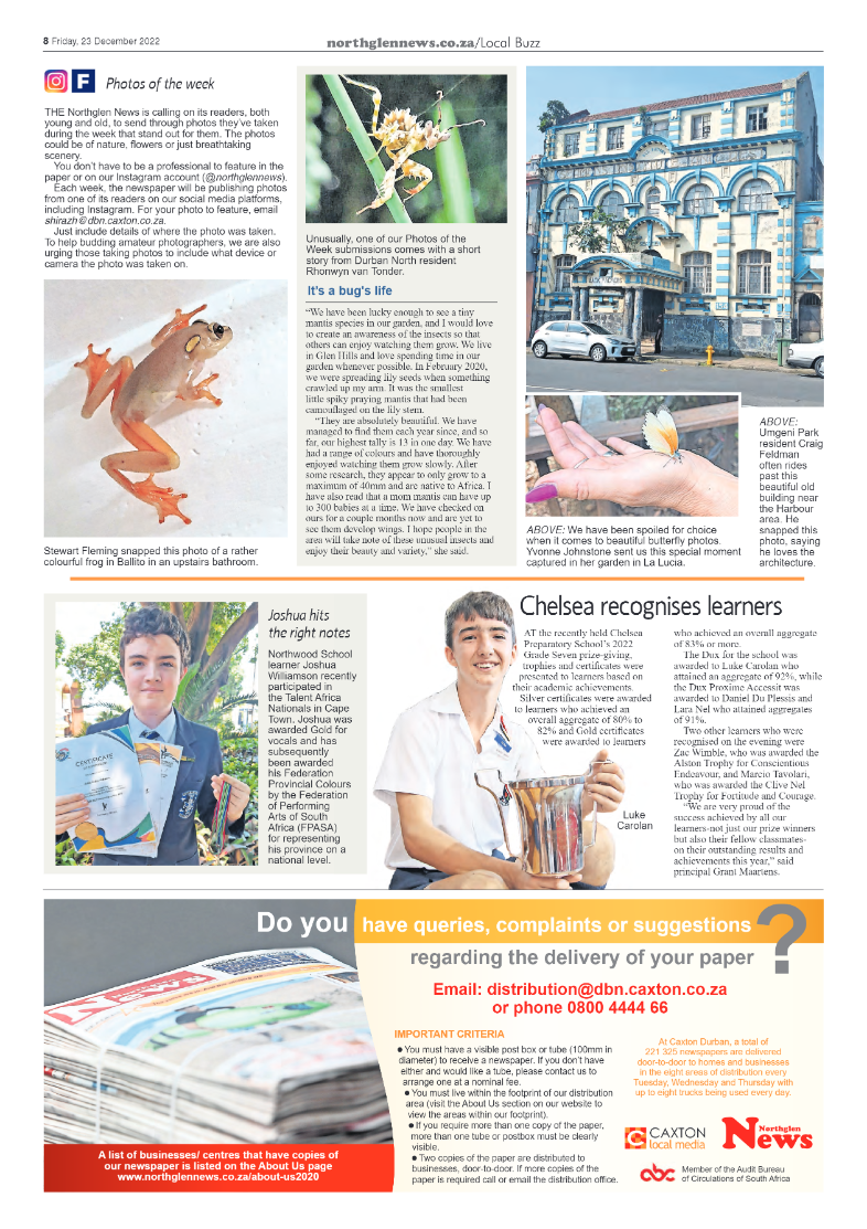 Northglen News 23 December 2022 page 8